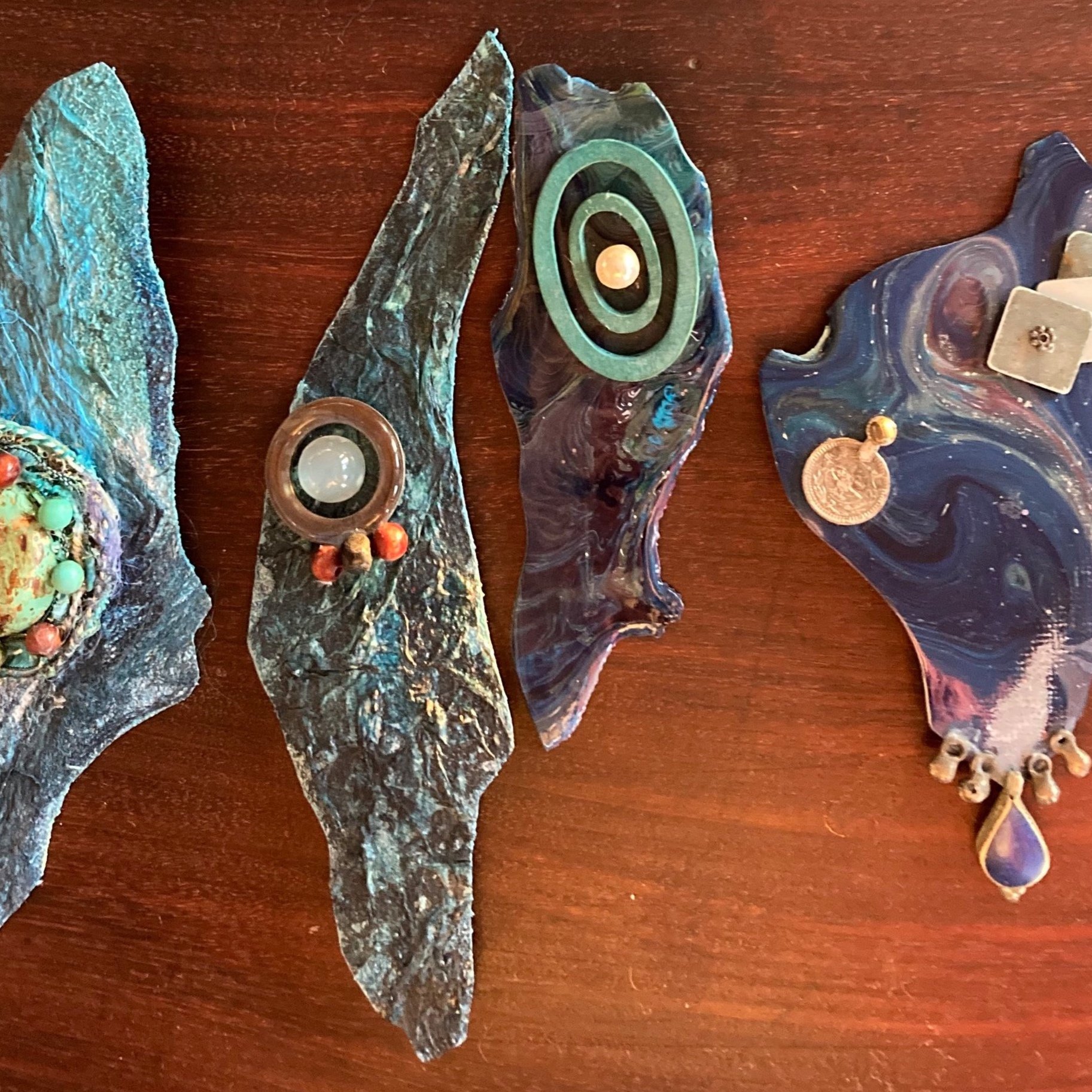 Barbara Patrick - Mixed Media Artist | Barbara designs mixed media wearable art, blending various materials and textures to create truly distinctive fashion pieces. Each piece is thoughtfully crafted to be as much a statement of style as it is an art