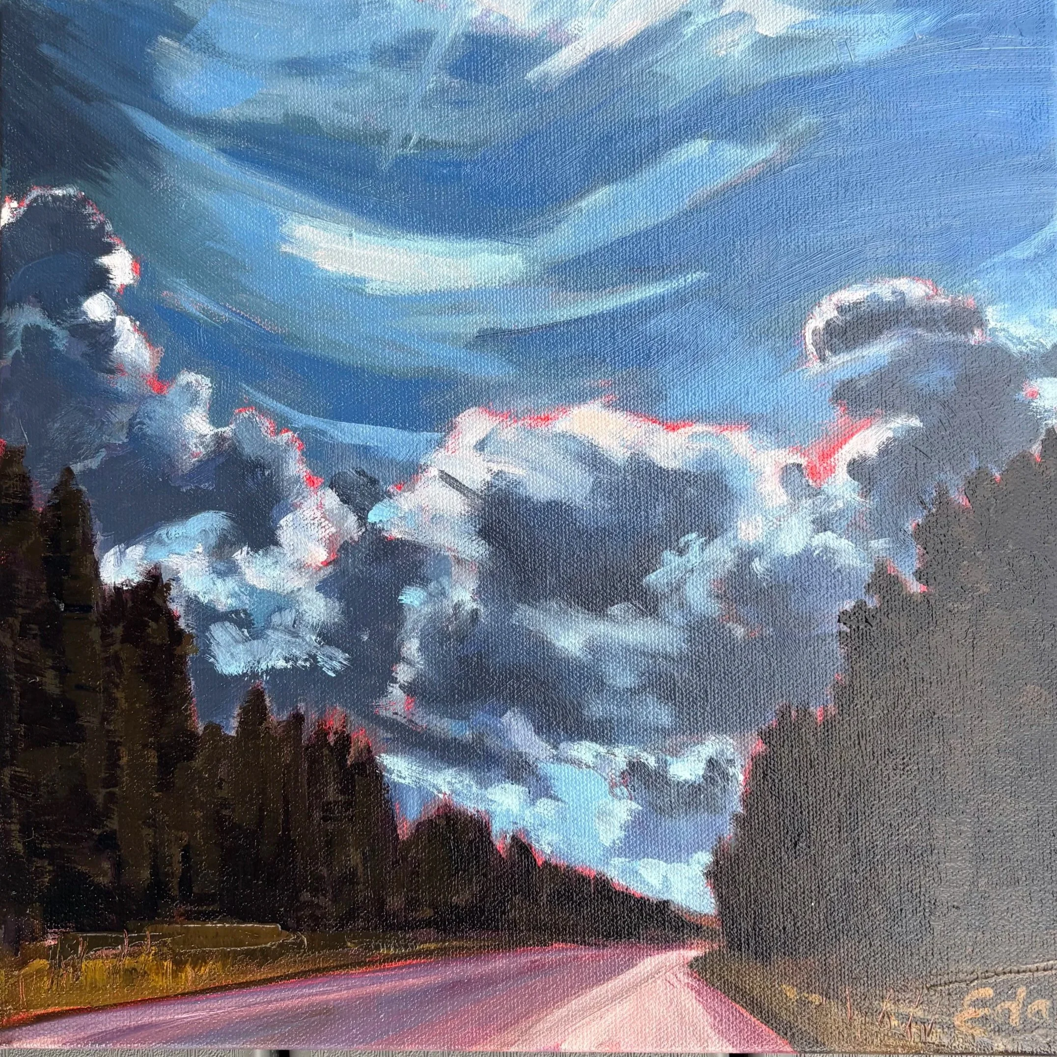 Eda Brown - Painter | Eda’s paintings create a sense of place at a particular moment in time. The use of vivid and vibrant colours with quick brush work brings the viewer into a place that can be uniquely their own.
