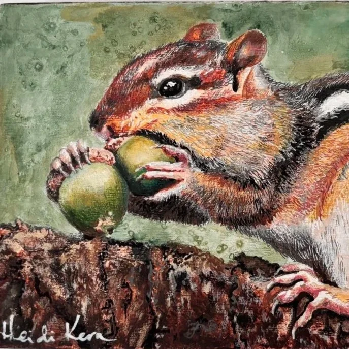 Heidi Kern, painter and miniaturist | Heidi Kern is a Brockville-based artist and retired graphic designer who deliberately works on a small scale, finding creative possibilities in miniature. Working primarily in acrylic paint and pencil crayon, wit
