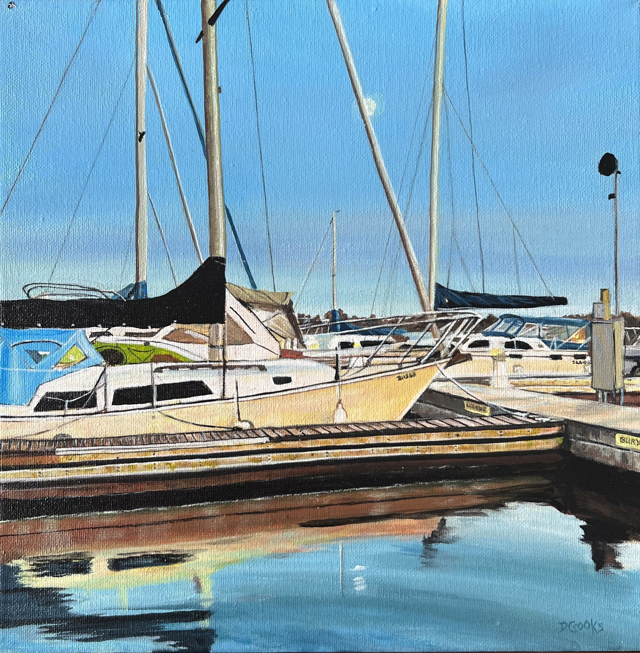 Donna Crooks, painter  | Donna Crooks is a Brockville-based painter whose work captures the beauty and quiet character of the St. Lawrence region. Working primarily in acrylic and mixed media, she creates expressive landscapes and nature-inspired pie