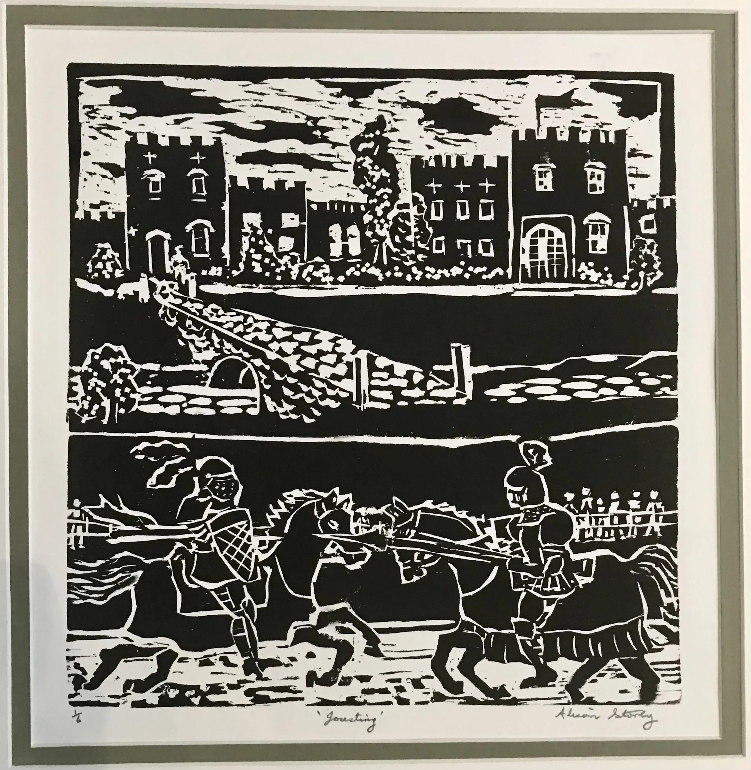 Alison Storey - Multi Media Artist | Alison creates woodcut prints that capture the essence of local scenes, offering a rustic and expressive portrayal of familiar landscapes and landmarks. Her prints showcase the unique textures and lines characteri