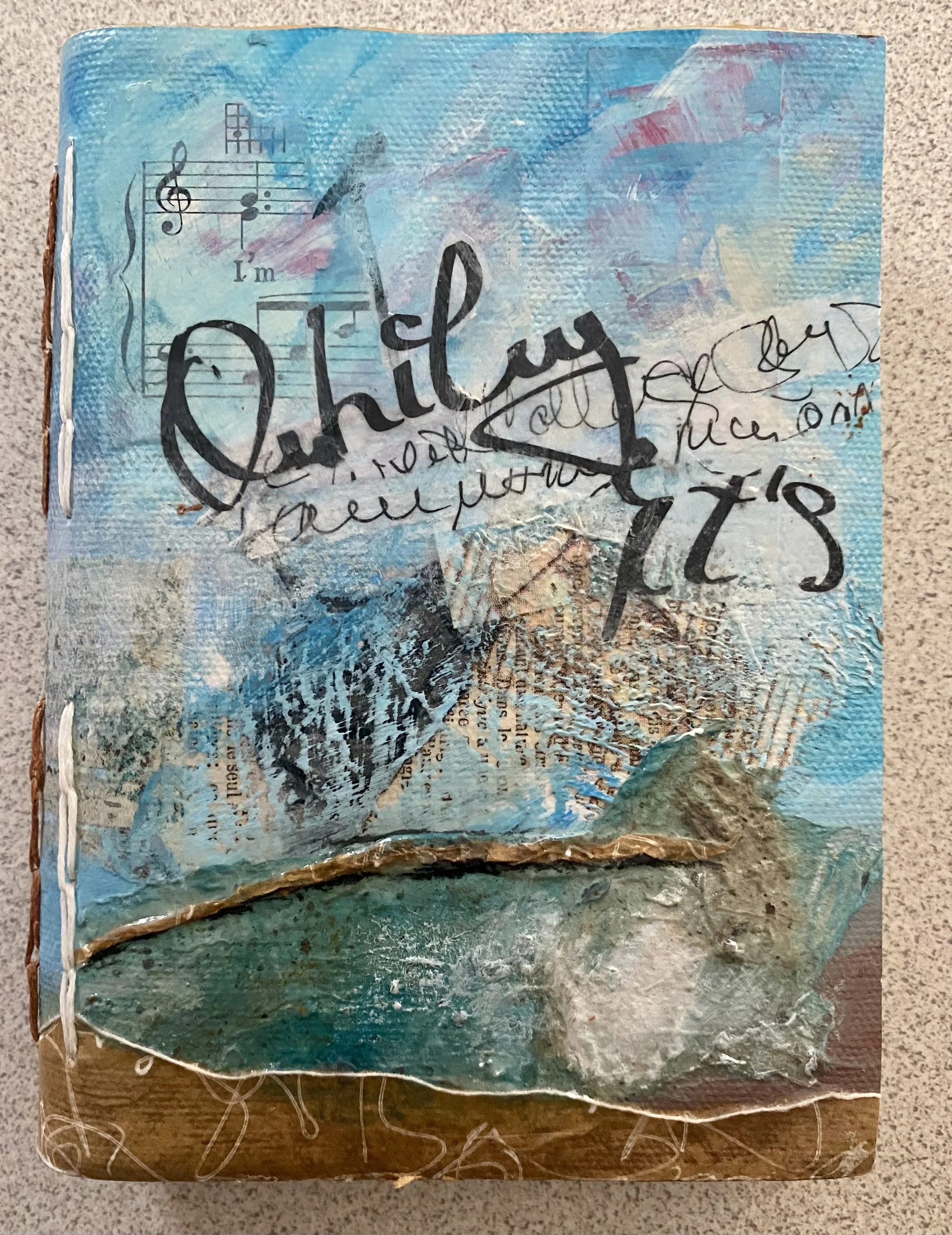 Solange Leman - Multi Media Artist | Solange crafts unique notebooks and art cards using handmade papers, bringing a personal, artisanal touch to each creation.