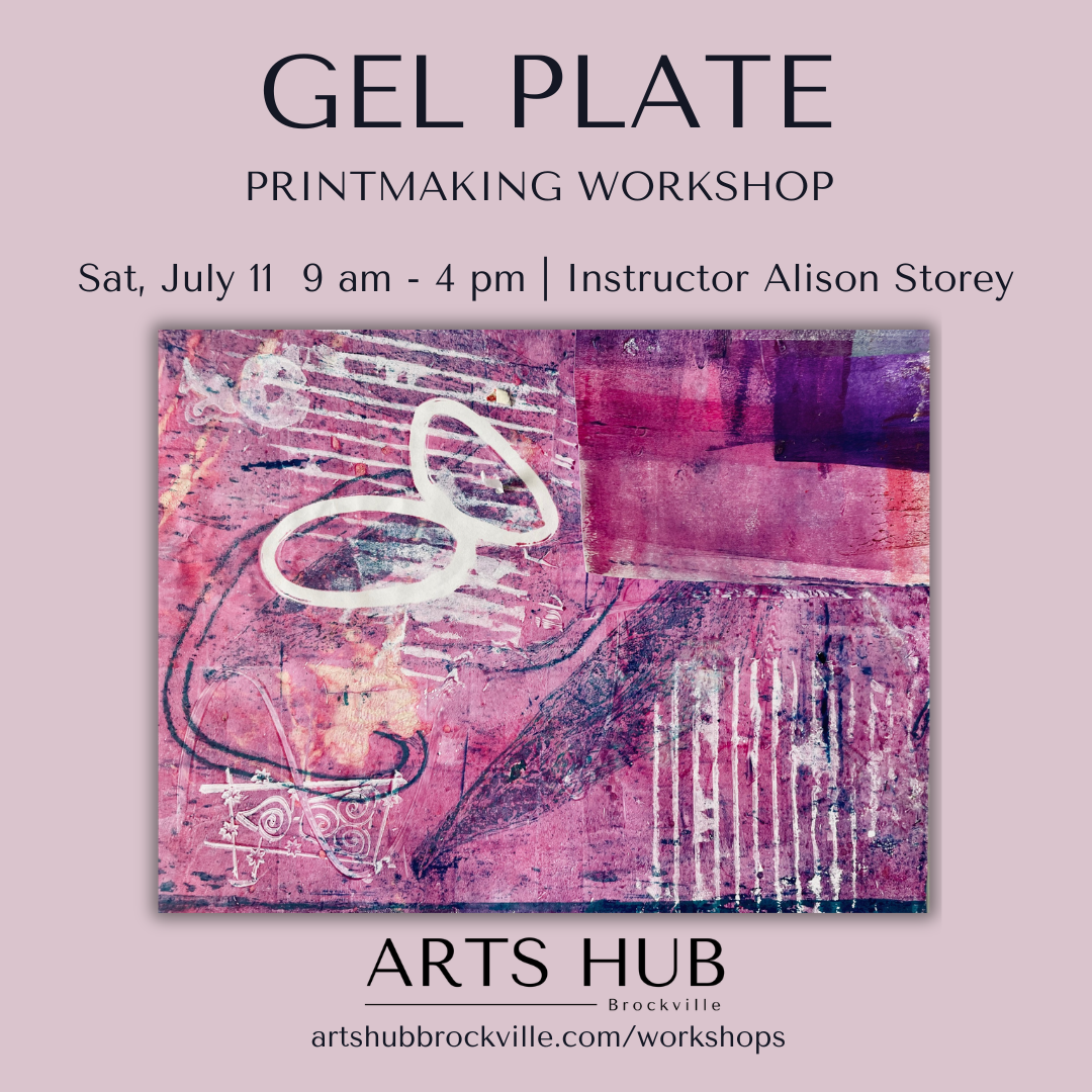 Gel Plate Printmaking with Alison Storey July 11