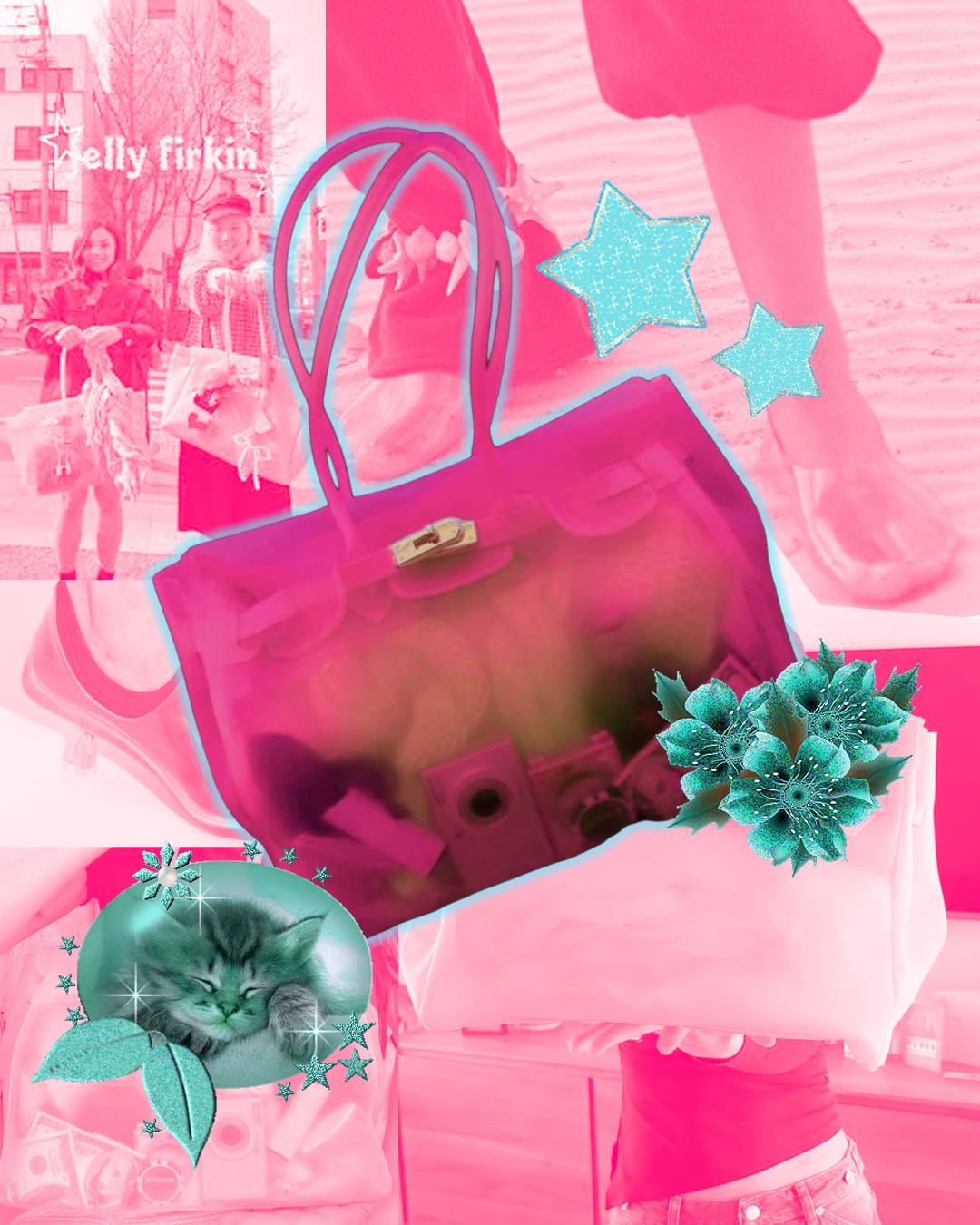 jelly firkin summer birkin see through transparent translucent loewe skims shoes heels fashion analogy transparency seen visible interiors polyesterzine polyester zine
