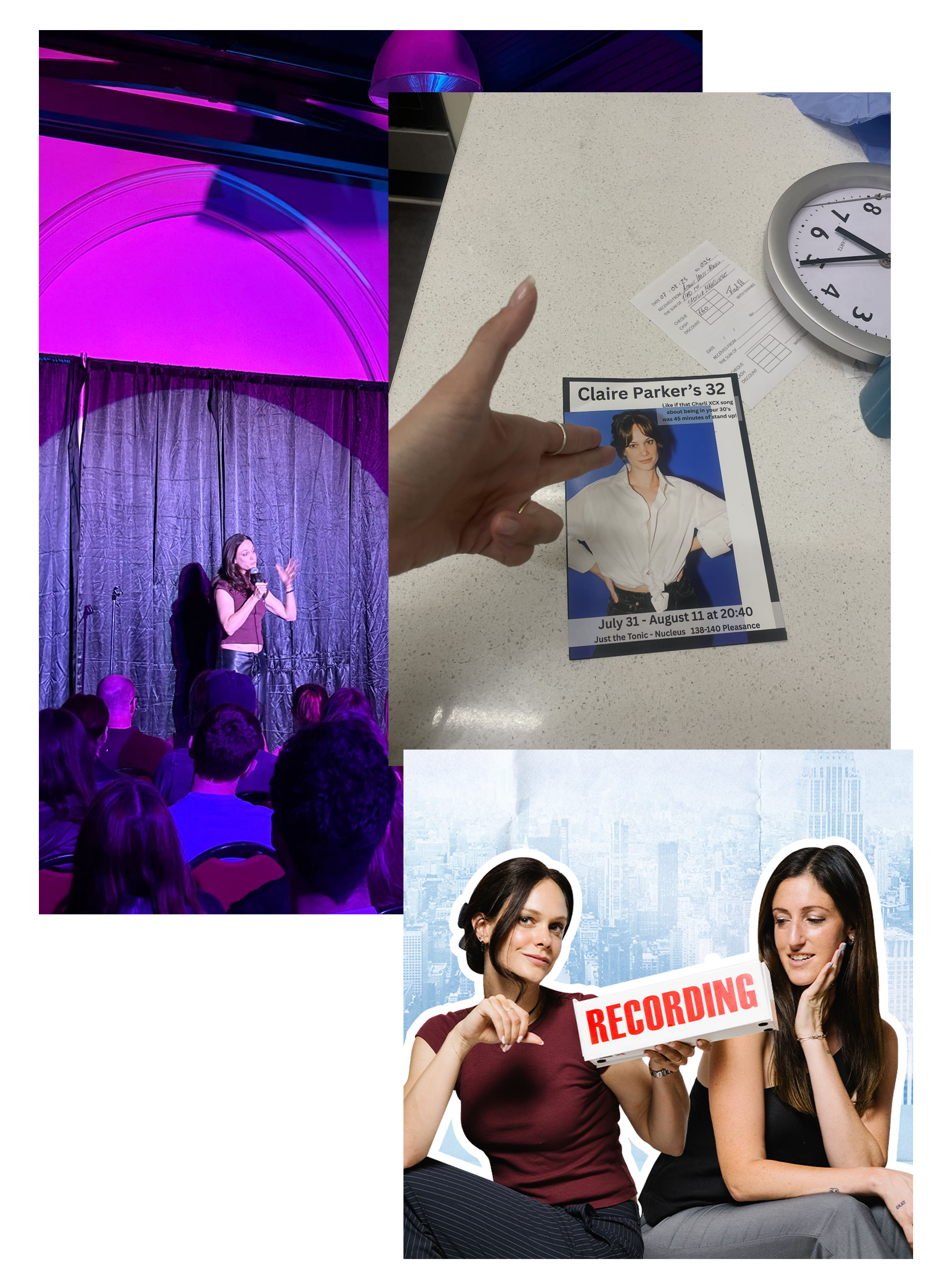 polyesterzine polyester zine claire parker ashley hamilton celebrity memoir book club good noticings claire parker's 32 stand up comedy special diy