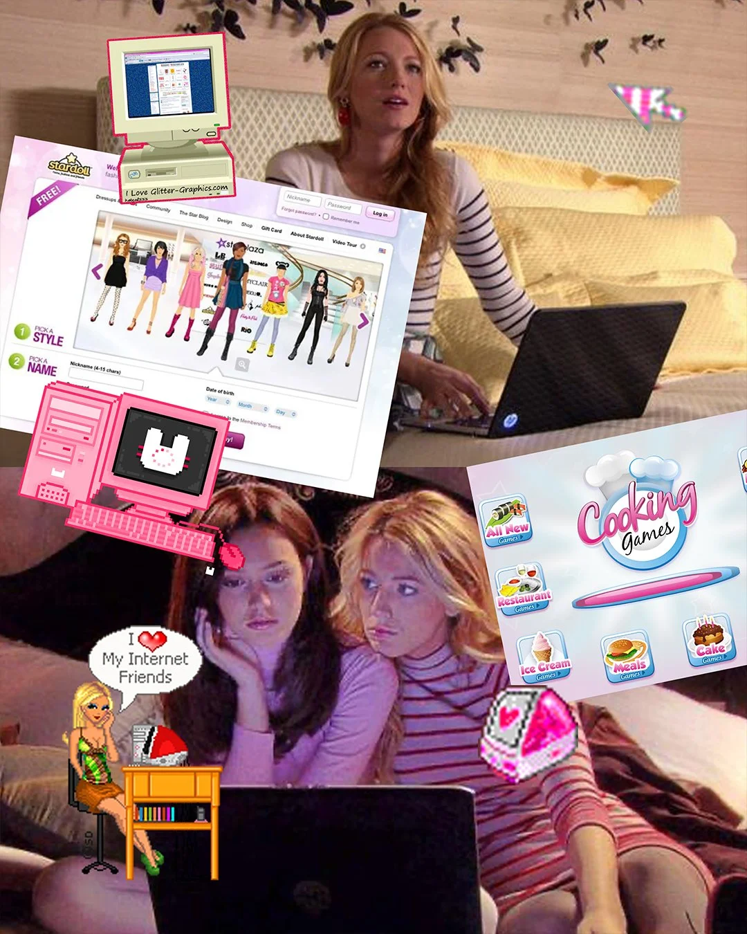 polyester polyesterzine zine magazine gossip girl computer games stardoll game gaming website