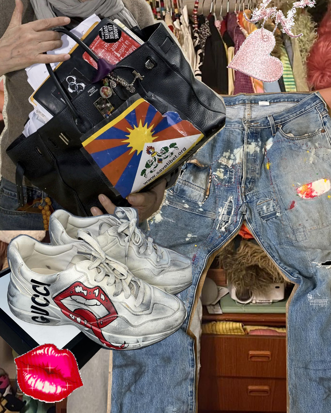 jane birkin distressed bag bag charms fashion essay jeans shopping distressed look balenciaga hermes gucci jackie bag luxury brands designer polyesterzine polyester magazine zine