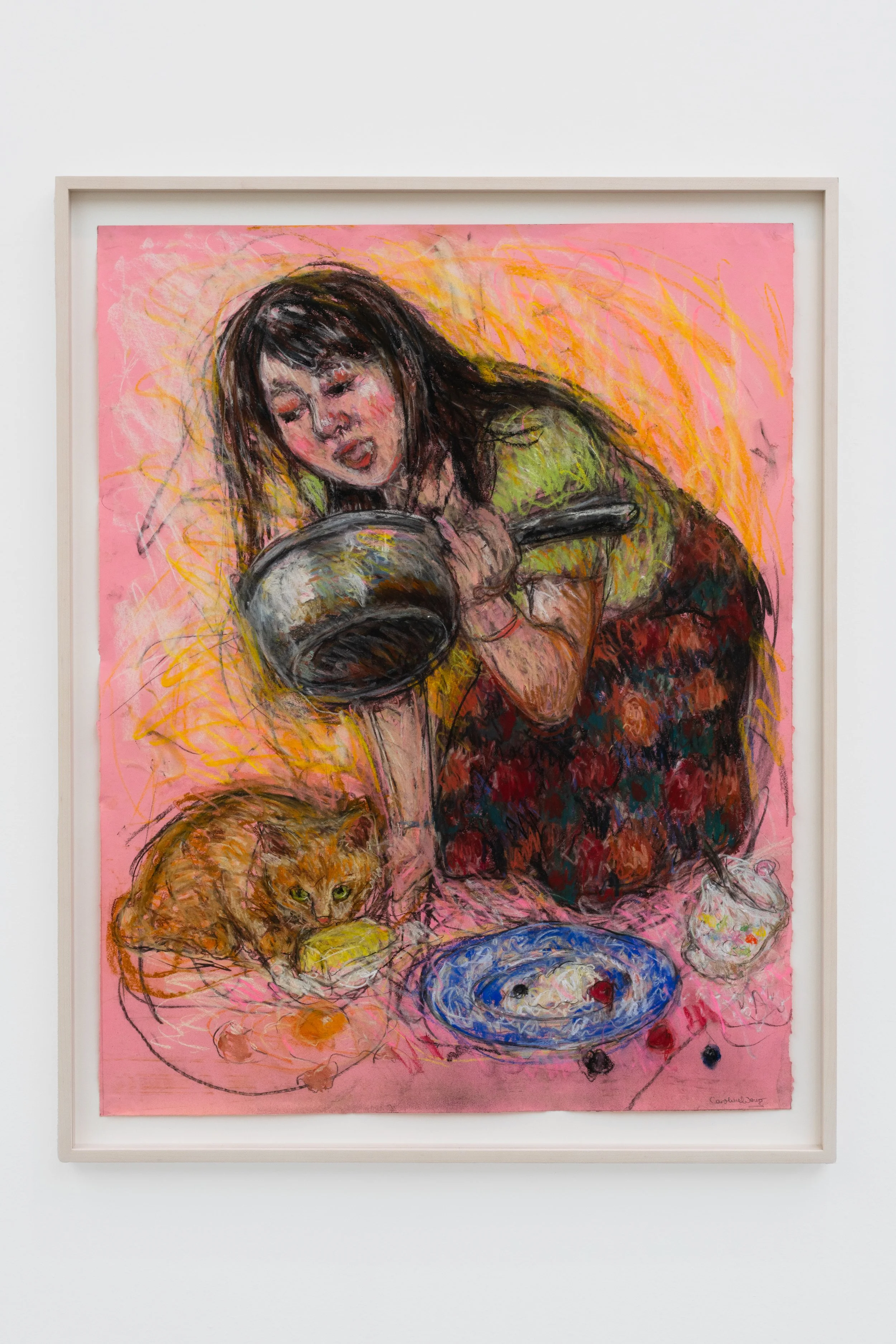caroline wong girls who devour artist art feminism girlhood women eating polyesterzine polyester zine magazine saatchi