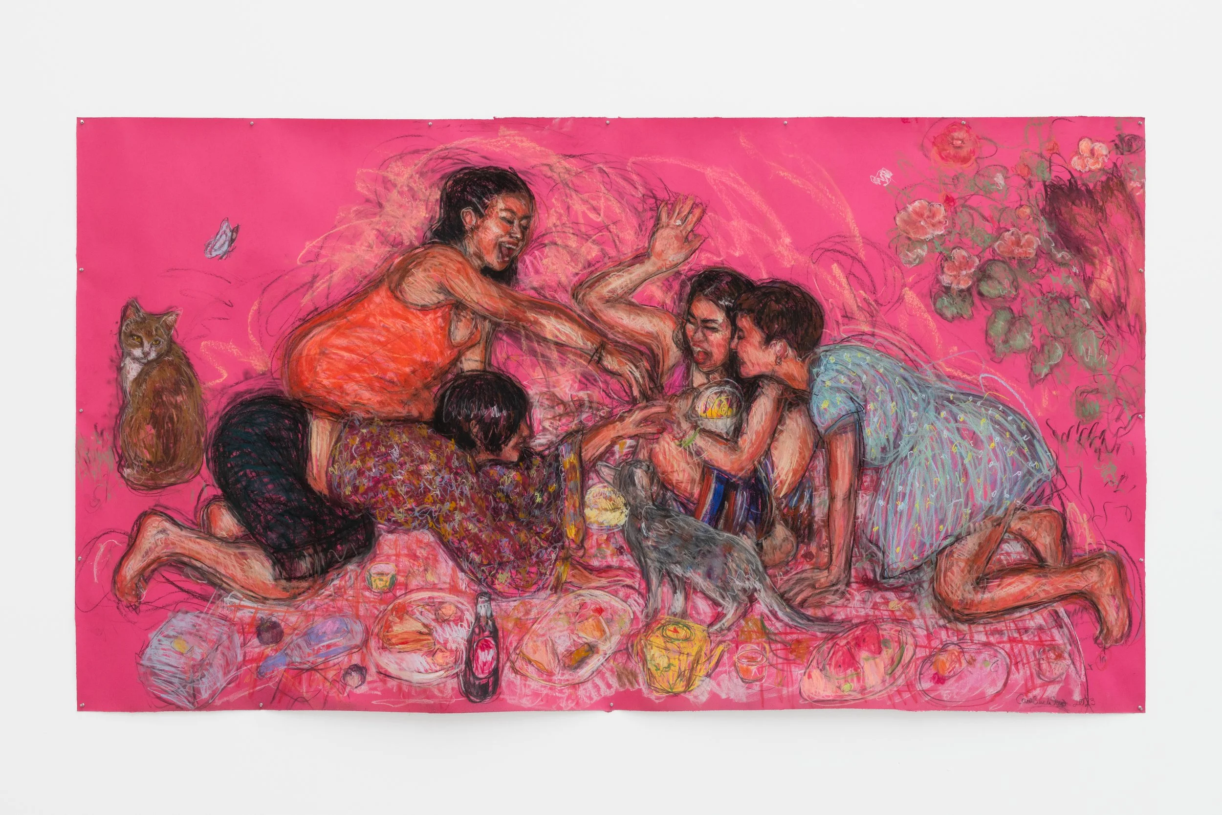 caroline wong girls who devour artist art feminism girlhood women eating polyesterzine polyester zine magazine saatchi