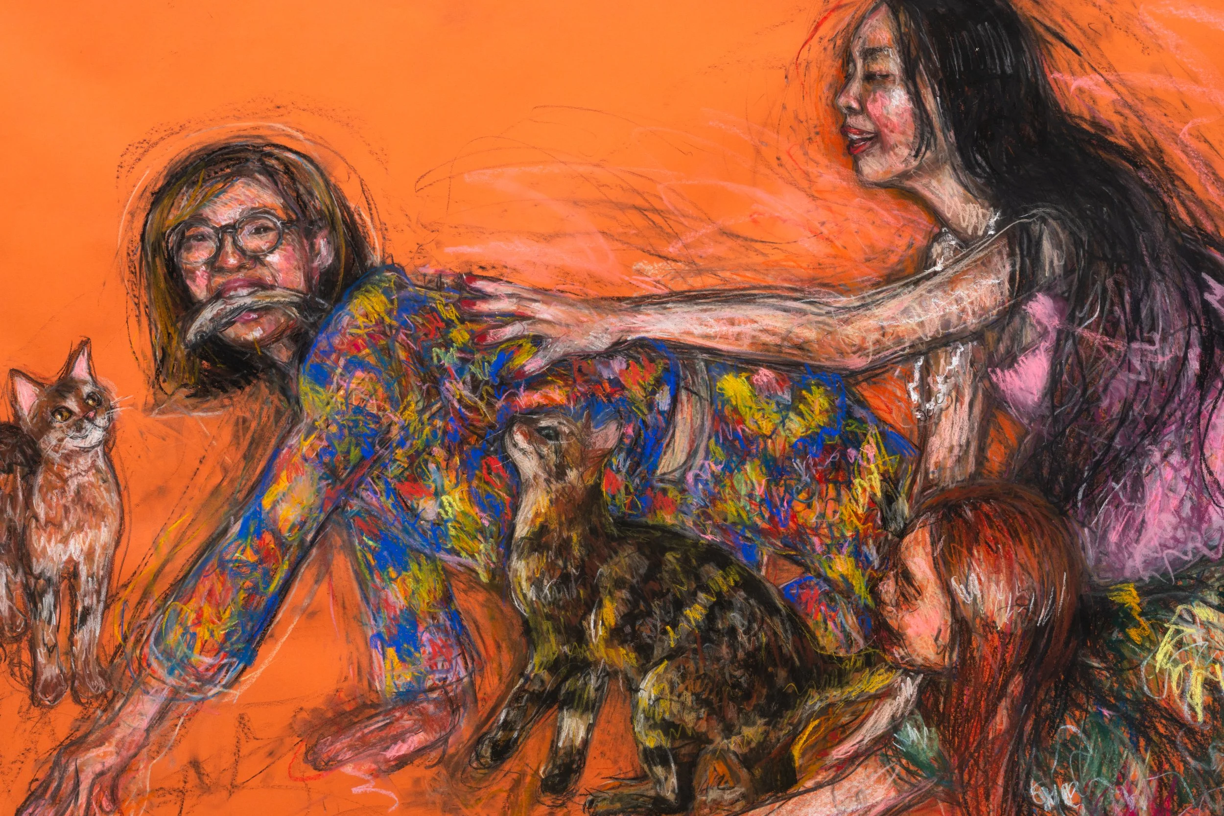 caroline wong girls who devour artist art feminism girlhood women eating polyesterzine polyester zine magazine saatchi