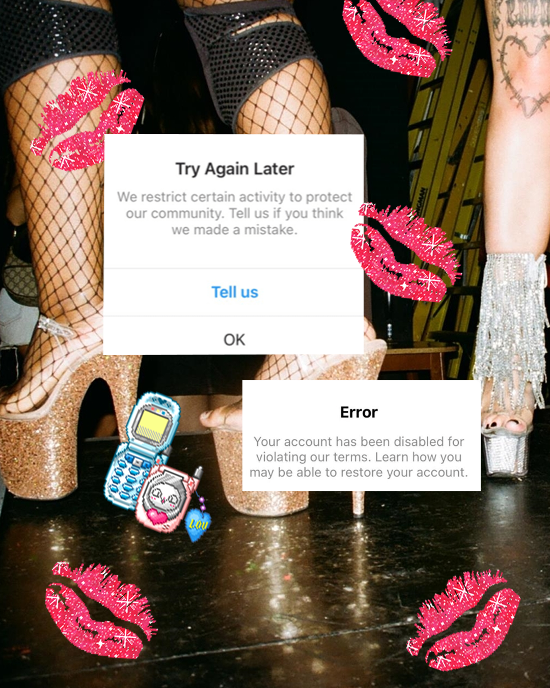 polyesterzine polyester zine polyestermagazine magazine Maedb Joy sex work community online safety act social media ban meta instagram deletion account restricted sex work community SWers SW onlyfans