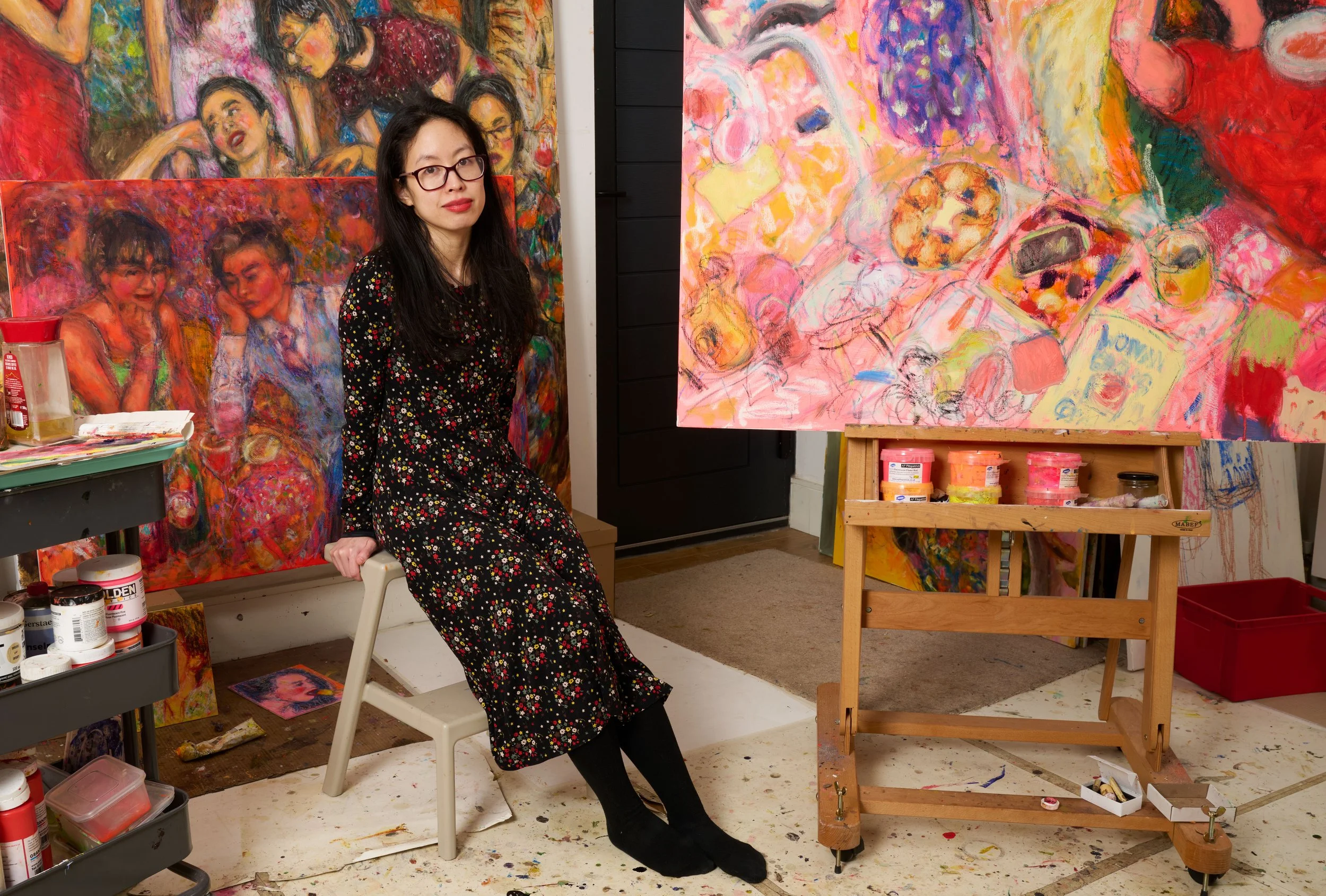 caroline wong girls who devour artist art feminism girlhood women eating polyesterzine polyester zine magazine saatchi