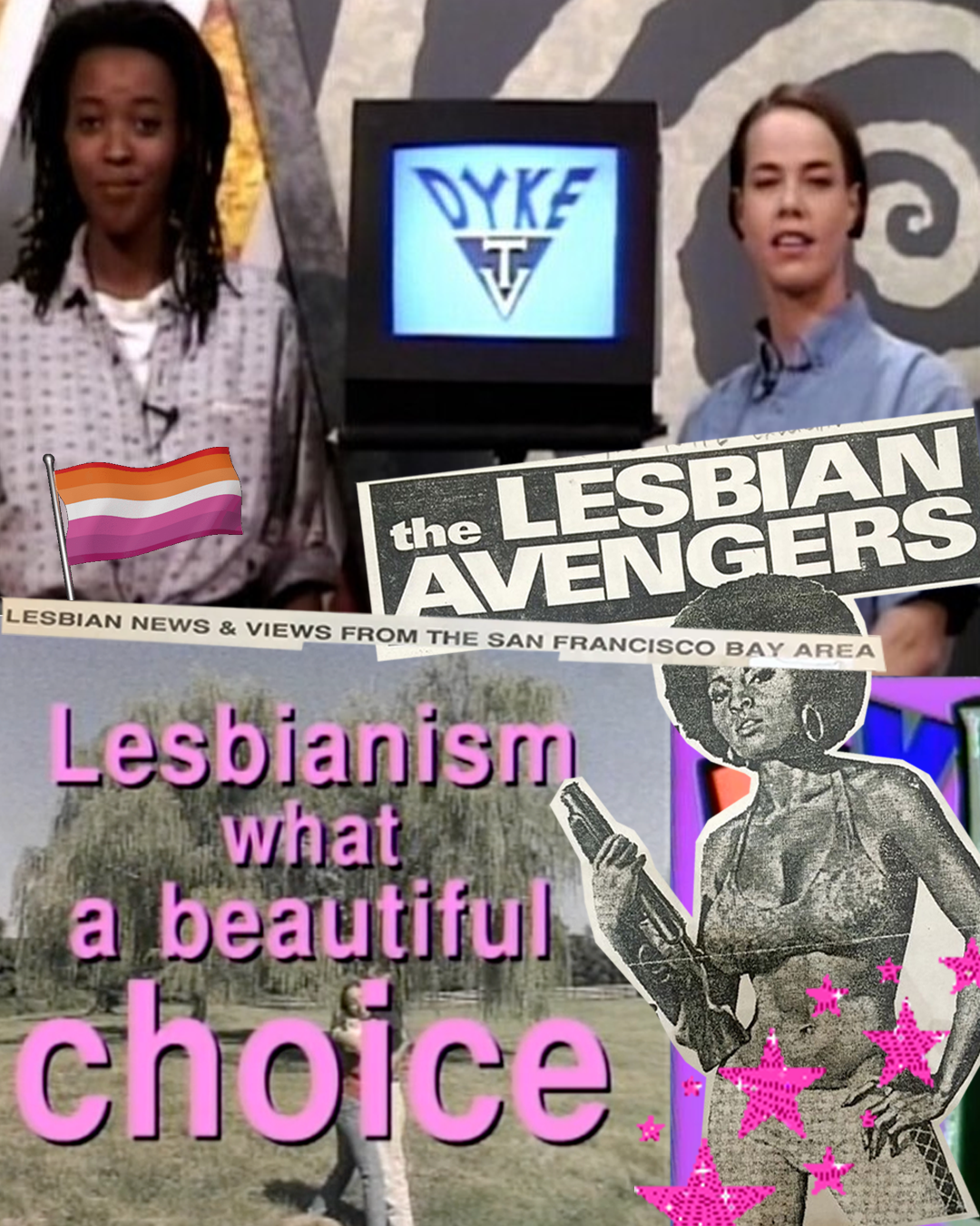 dyke tv dyketv lesbian media queer representation Sophie Howe writer words essay queer writing lesbianism the lesbian avengers bay area LGBT history polyesterzine polyester zine polyestermagazine magazine feminist feminism