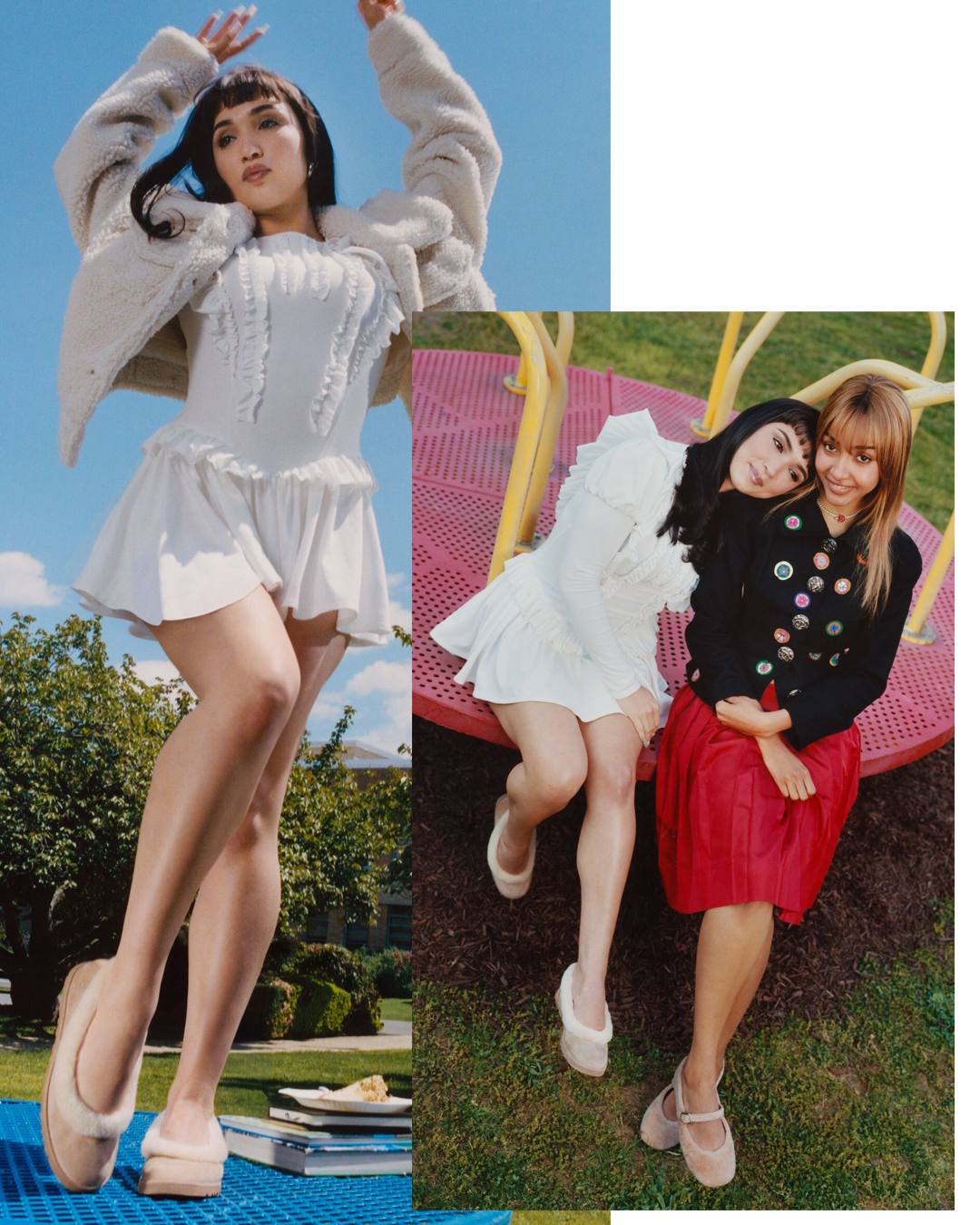Rowan Blanchard uggs ballet flats pinkpanthress pink panthress the testaments polyesterzine polyester zine polyestermagazine gina tonic guide diy
