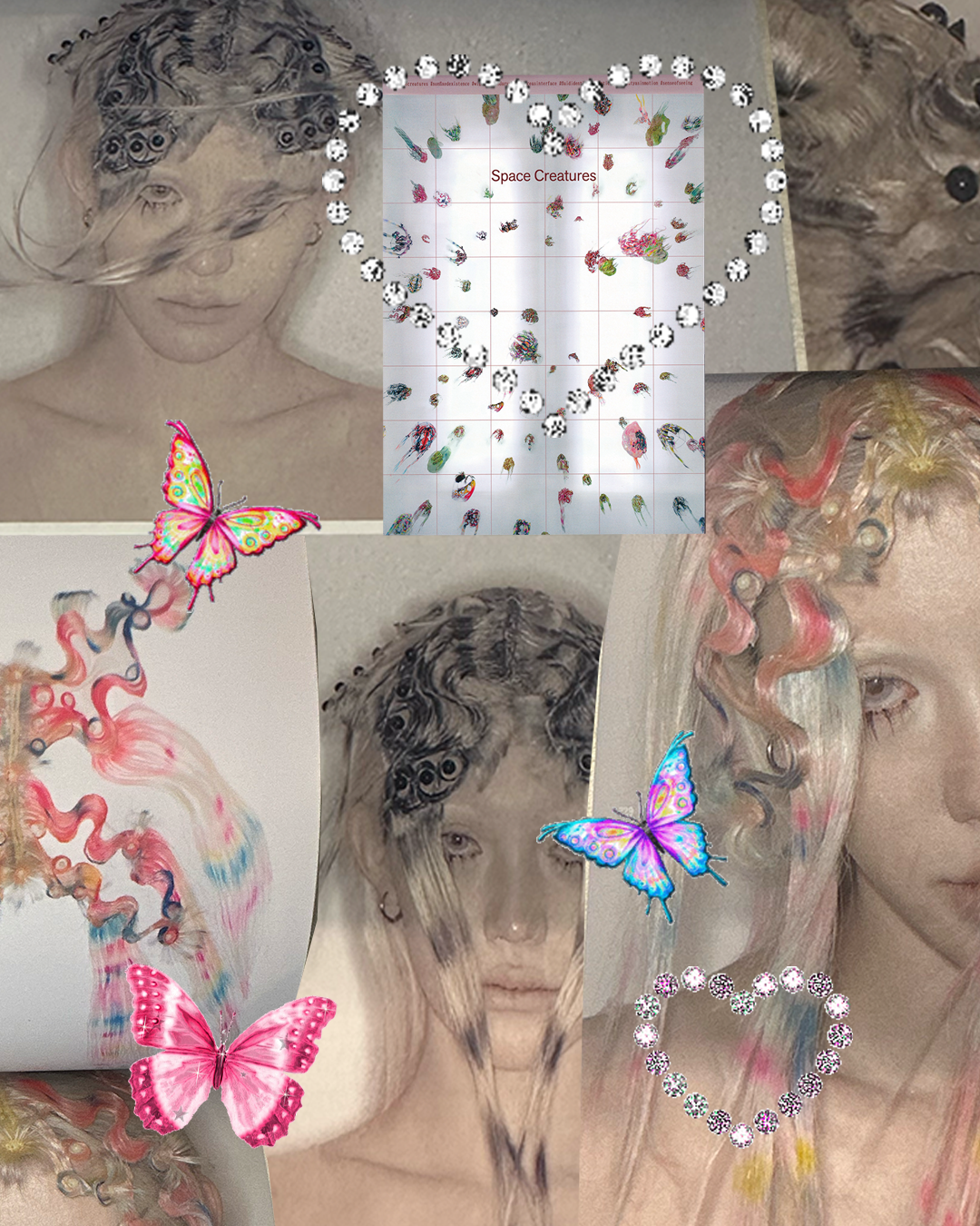 nadia trudel writing writer polyesterzine polyester zine polyester magazine deepfake wigs surveillance state anti surveillance rupaul Sayaka Maruyama  Tomihiro Kono space creatures