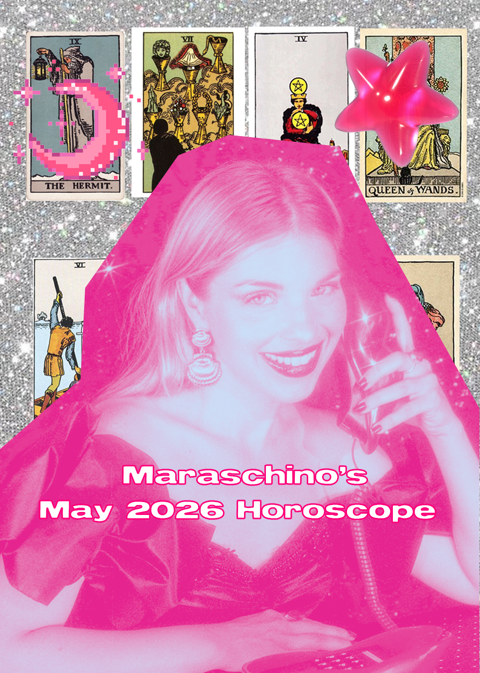 Marachino horoscope polyester magazine polyesterzine May 2026 horoscope Aries Taurus Gemini Cancer Leo Virgo Libra Scorpio Sagittarius Capricorn Aquarius Pisces