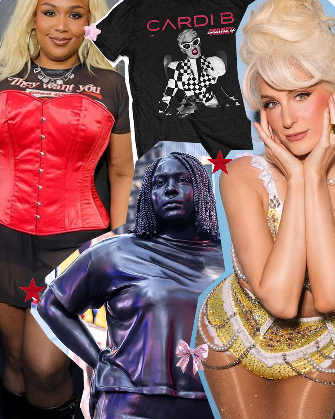 body positivity cardi b times sqaure statue Grounded in the Stars megan trainor lizzo oprah serena williams glp1 ozempic essay