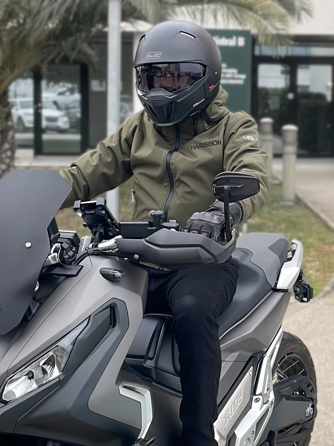 Blouson scooter textile Harisson STEWART kaki