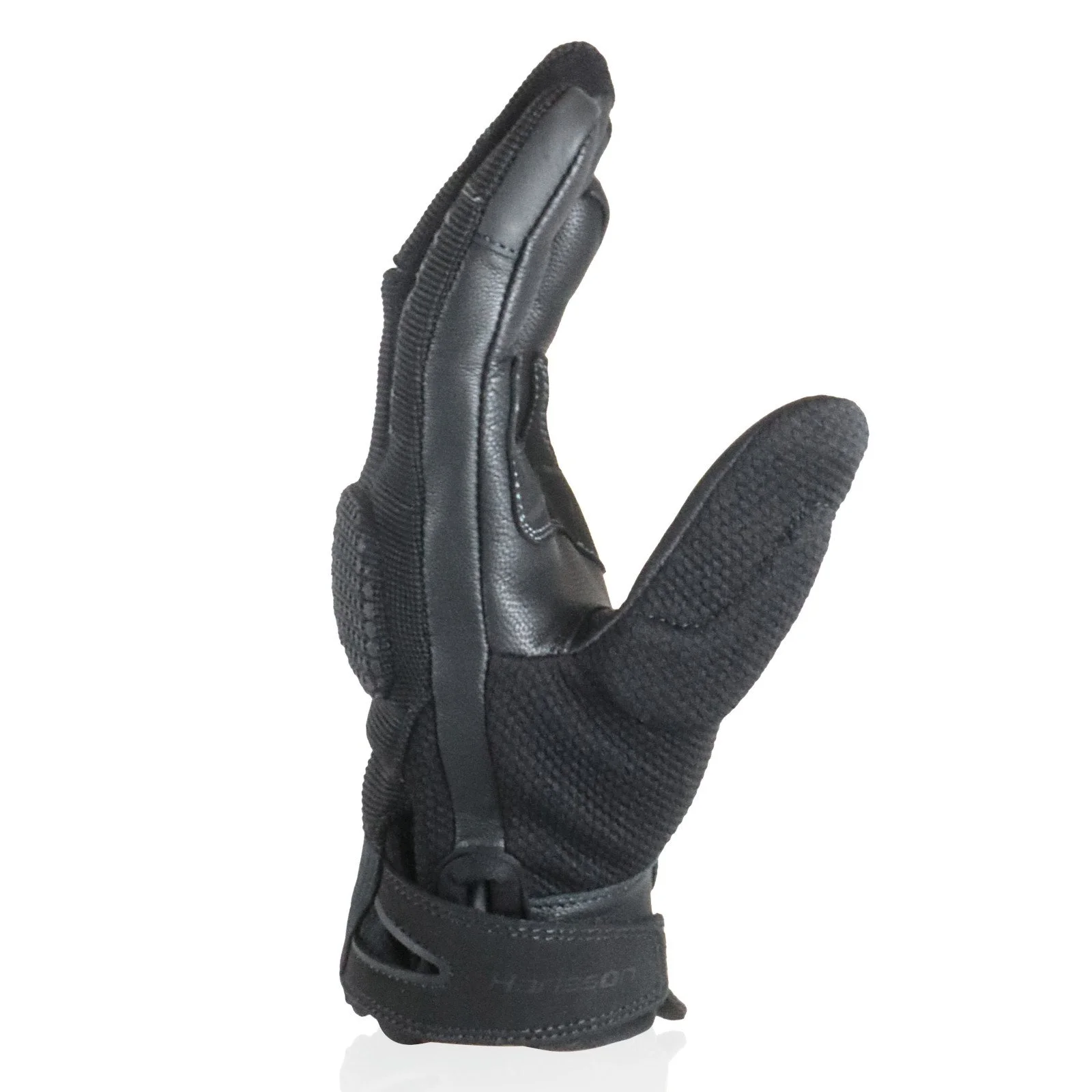 Gant moto été Harisson RIO noir vu de profil
