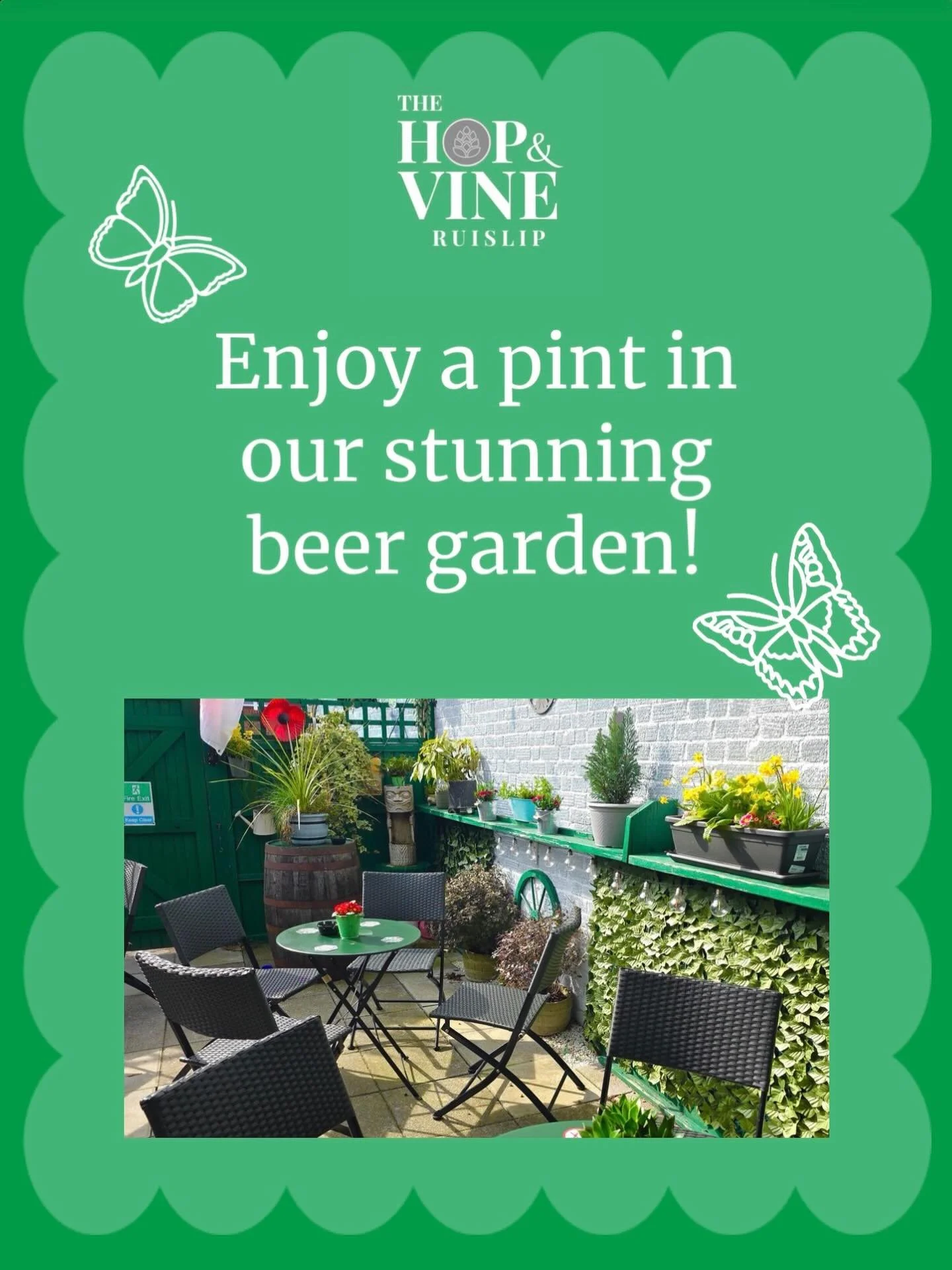 Why choose between enjoying the sun versus a bevvy when you could have both?! Get yourselves down here and check out our beautiful beer garden 🌞🍻