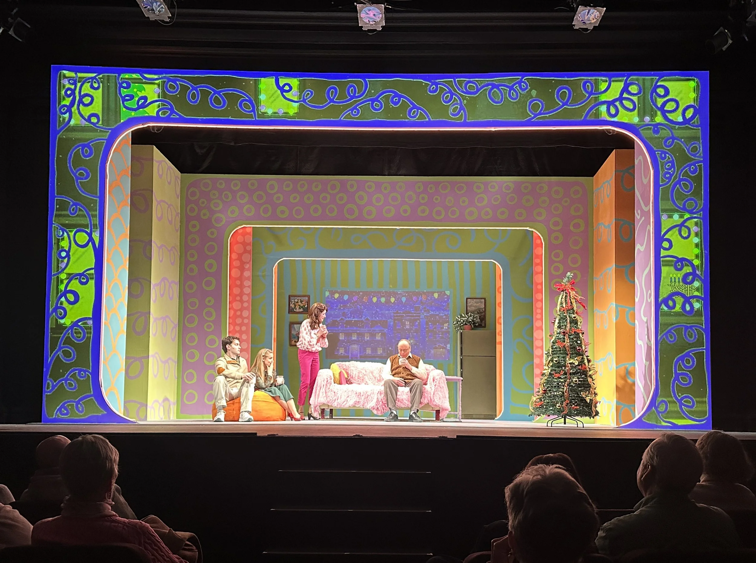 Ivoryton Playhouse 2026 Directed by Jacqueline Hubbard, Projections by John Horzen, Lighting by Kyle Stamm, Costumes by Sean Spina 