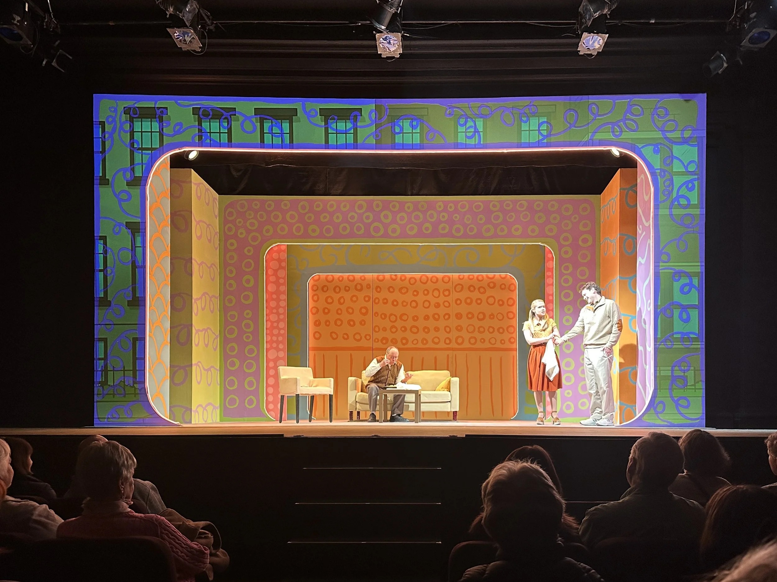 Ivoryton Playhouse 2026 Directed by Jacqueline Hubbard, Projections by John Horzen, Lighting by Kyle Stamm, Costumes by Sean Spina 