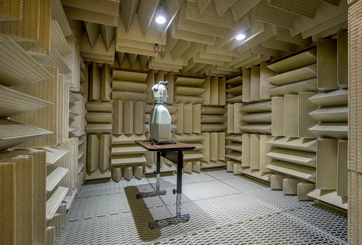 Image illustrating R&D sound testing