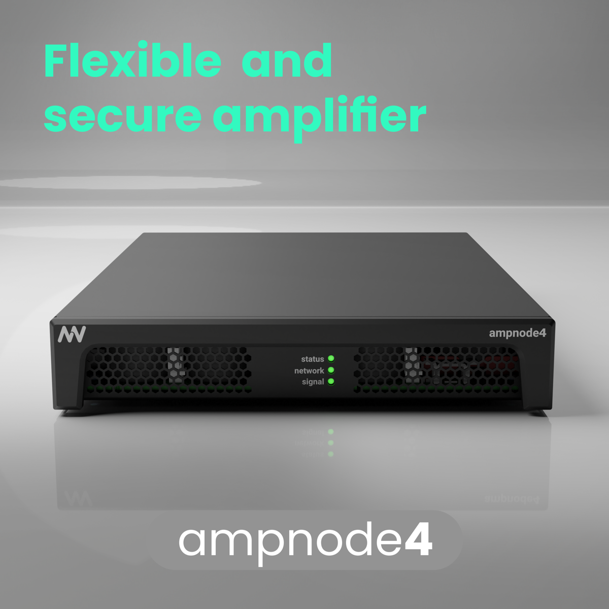  The ampnode4 is presented as a flexible and secure amplifier. 