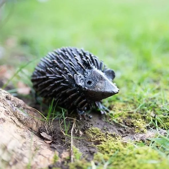 While real hedgehogs are preparing to curl up to hibernate, ours stay out all year round&hellip;
Handcrafted in Zimbabwe from recycled metal, these charming hedgehog sculptures bring wildlife character to your garden whatever the season. Perfect for 