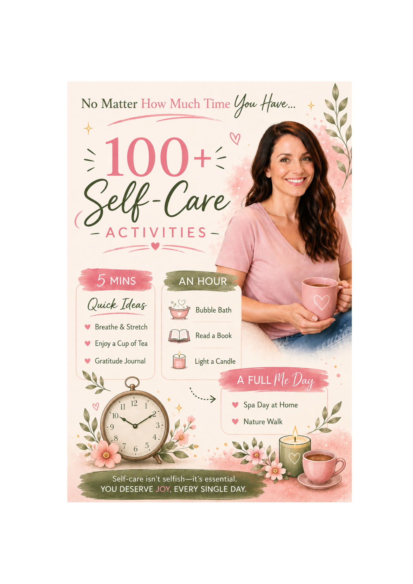 FREE 100+ Self-Care Activities Guide