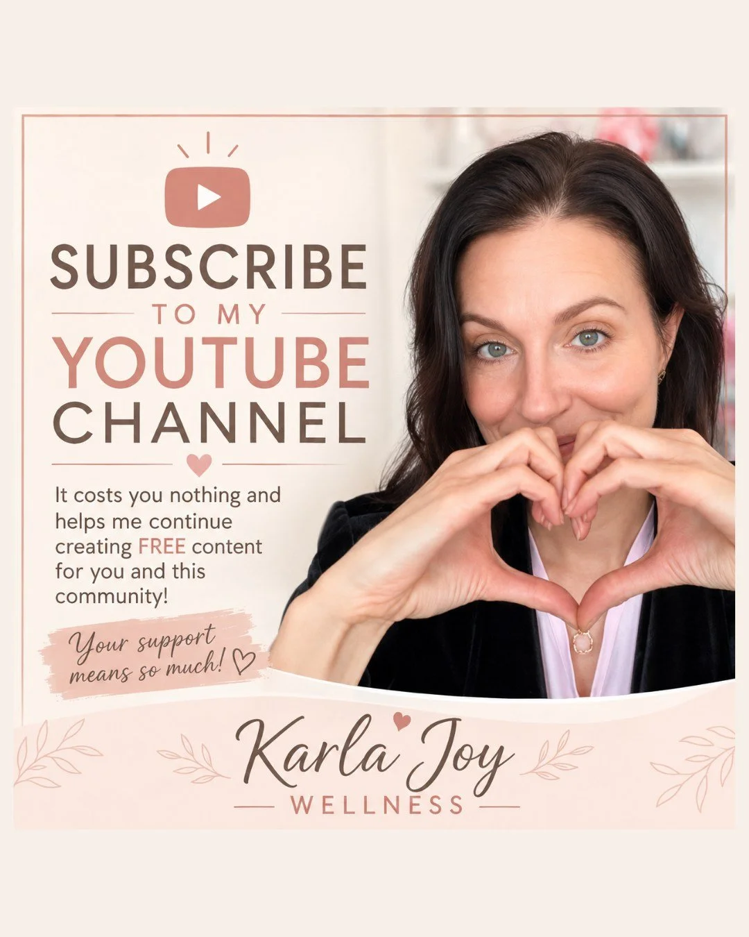 ✨ Hey friends &mdash; I need a tiny favor that would mean a LOT to me! 💛

If you enjoy my wellness tips, healthy living content, podcast clips, and little doses of JOY, would you take a second to subscribe to my YouTube channel? 🎥✨

It costs you ab