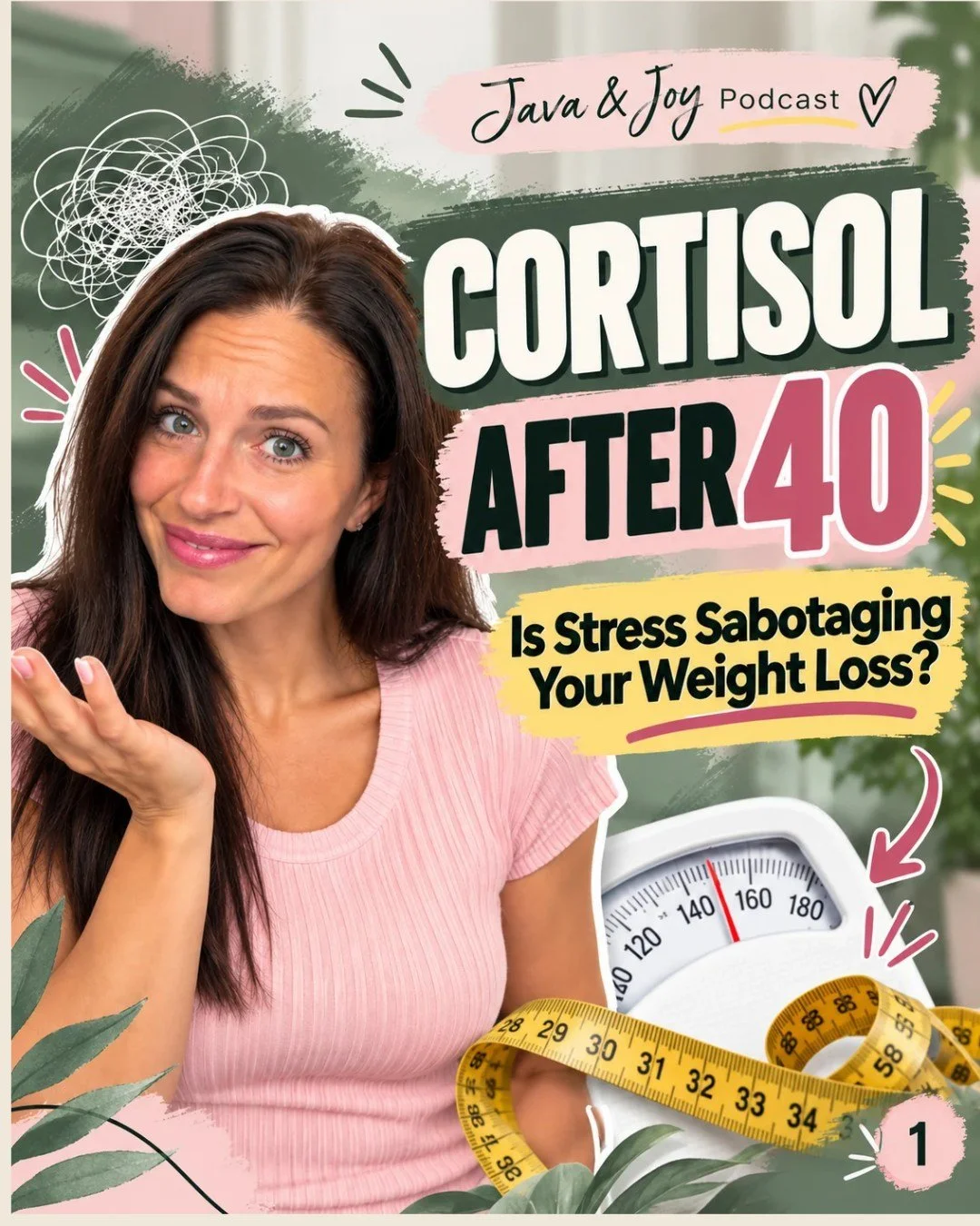 😩 Doing &ldquo;all the right things&rdquo; but still struggling with weight after 40?

Stress may be playing a bigger role than you realize.
In this week&rsquo;s Java &amp; Joy episode, we&rsquo;re talking about cortisol after 40 &mdash; what it act