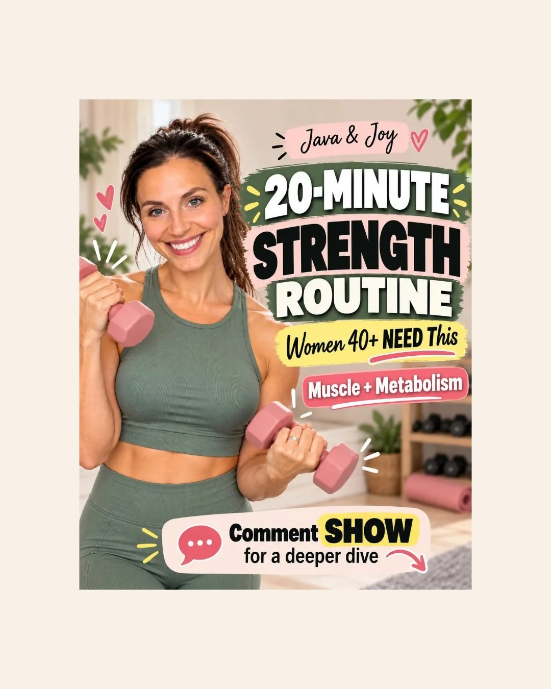 💪 WOMEN OVER 40: You don&rsquo;t need HOURS in the gym to get STRONGER! 👀💗

If you want to build lean muscle, support your metabolism, and feel stronger as you age, strength training NEEDS to be part of your routine! 🙌

And the best part? Just 20