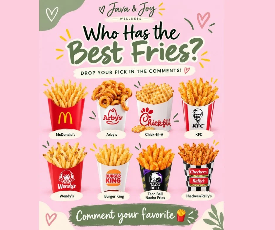 🍟 OKAY, LADIES&hellip; LET&rsquo;S SETTLE THIS DEBATE! 😂👇

Who REALLY has the BEST French fries?! 🍟👀

Are you team McDonald&rsquo;s, Chick-fil-A, Arby&rsquo;s curly fries, or do you swear by another favorite?!

🔥 Crispy?
🔥 Salty?
🔥 Seasoned?

