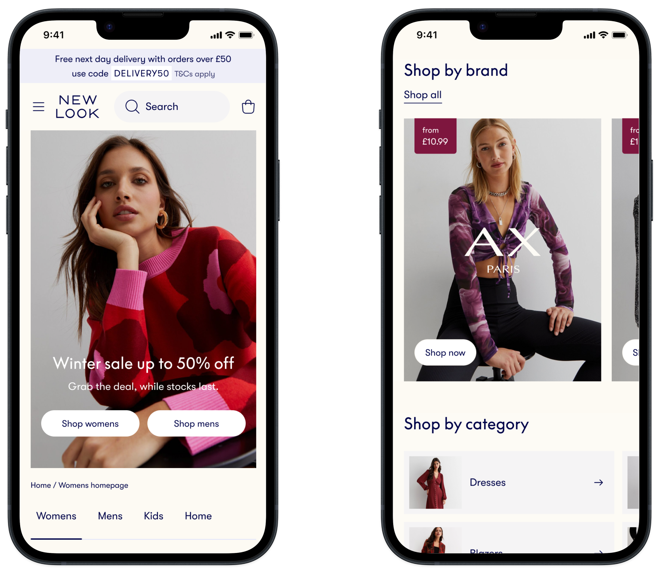 A sale landing page design displaying different design components