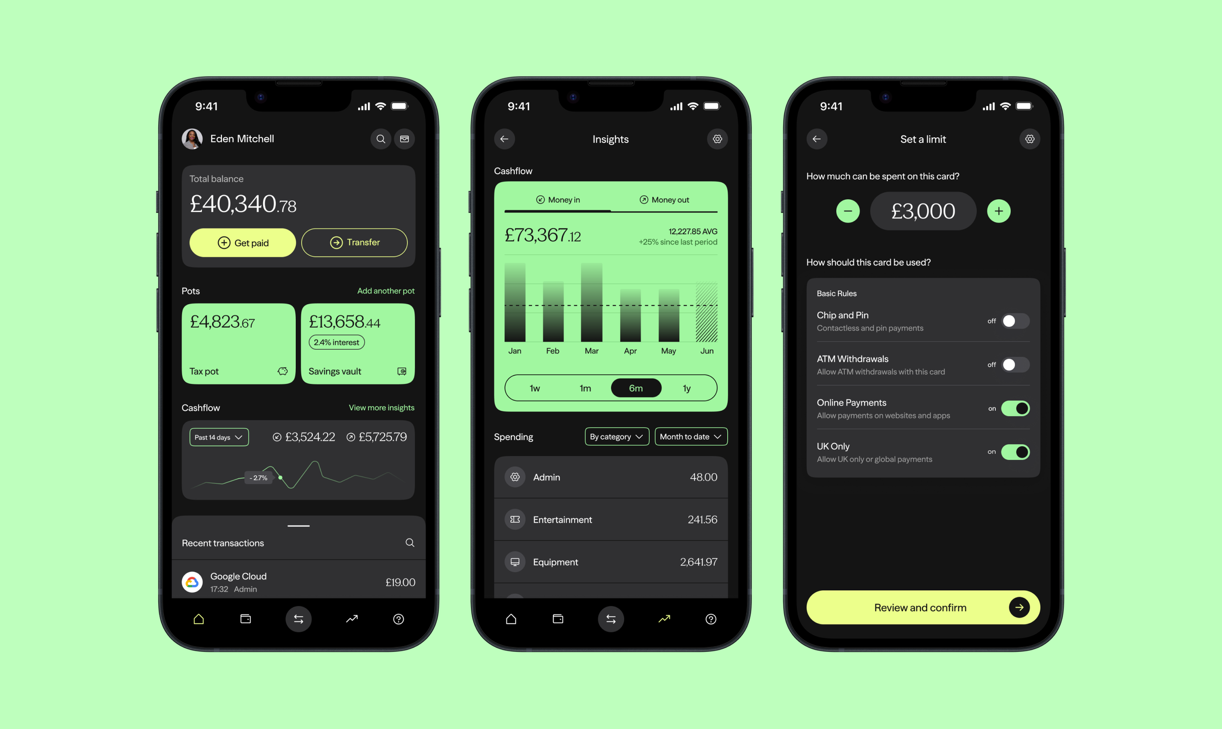 Pictured is a thumbnail for a small to medium business banking app project