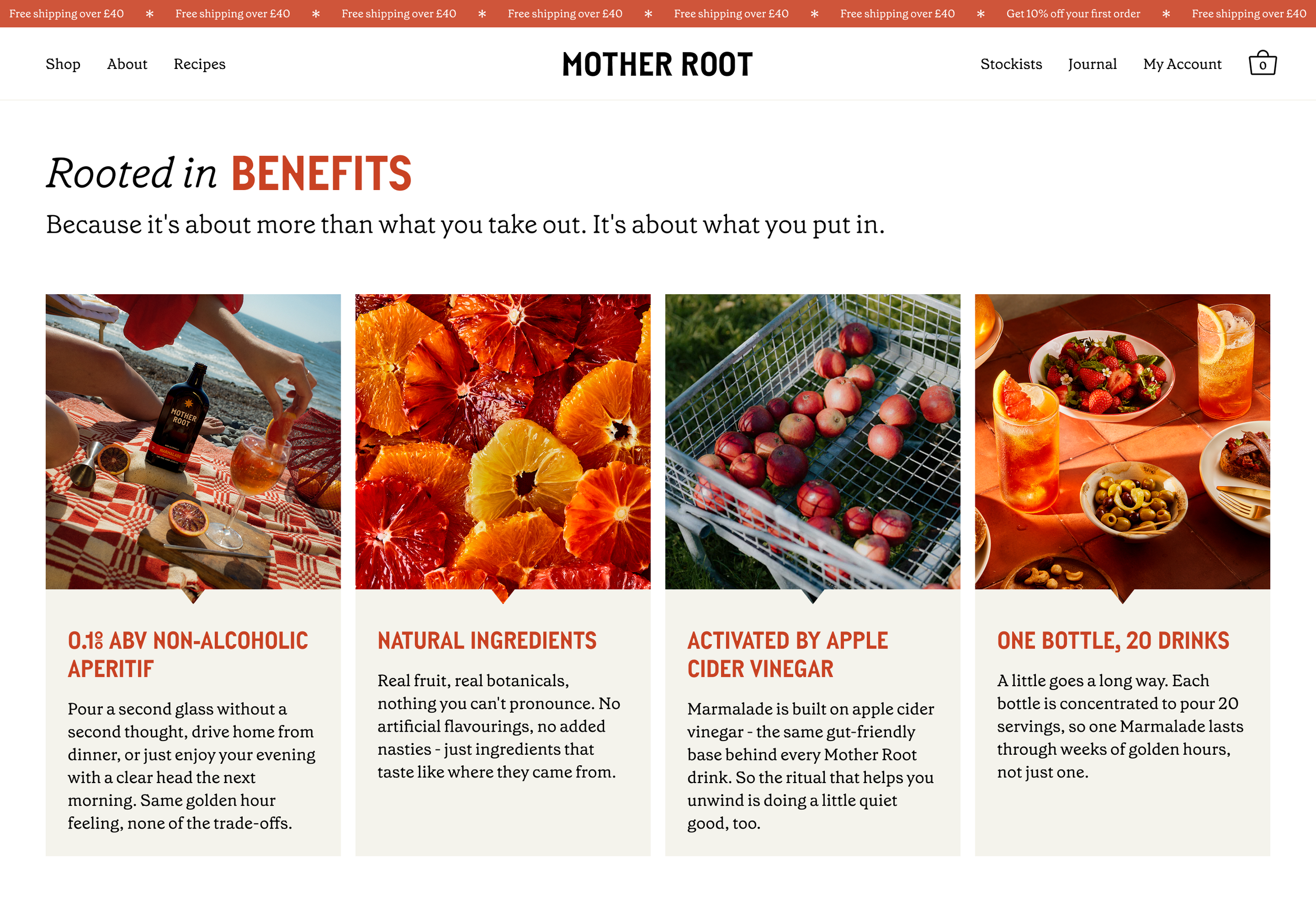 Desktop designs showing the Marmalade landing page benefits section designs