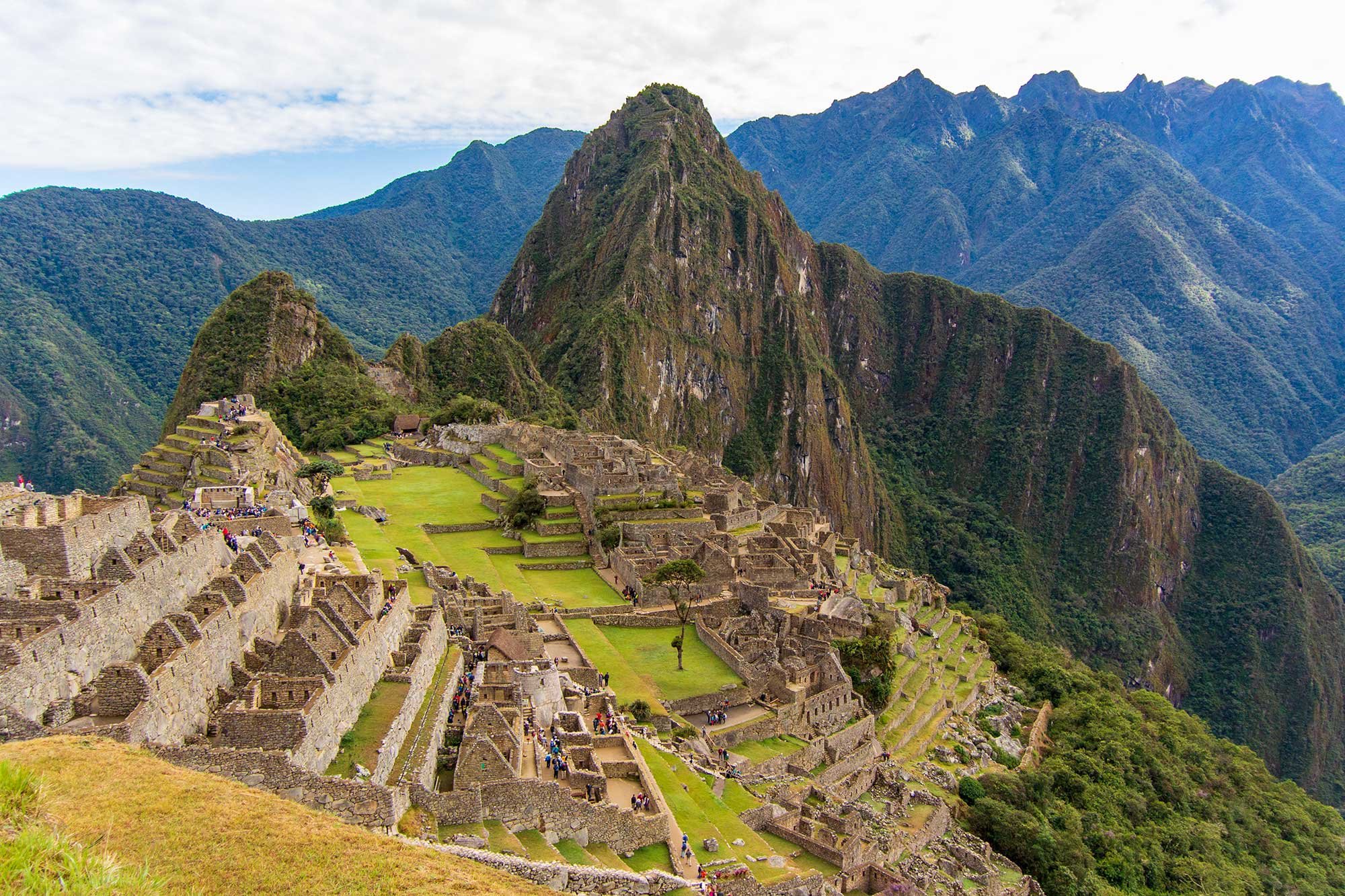 Machu Picchu, Peru. The "Lost City of the Incas" above the Sacred Valley.