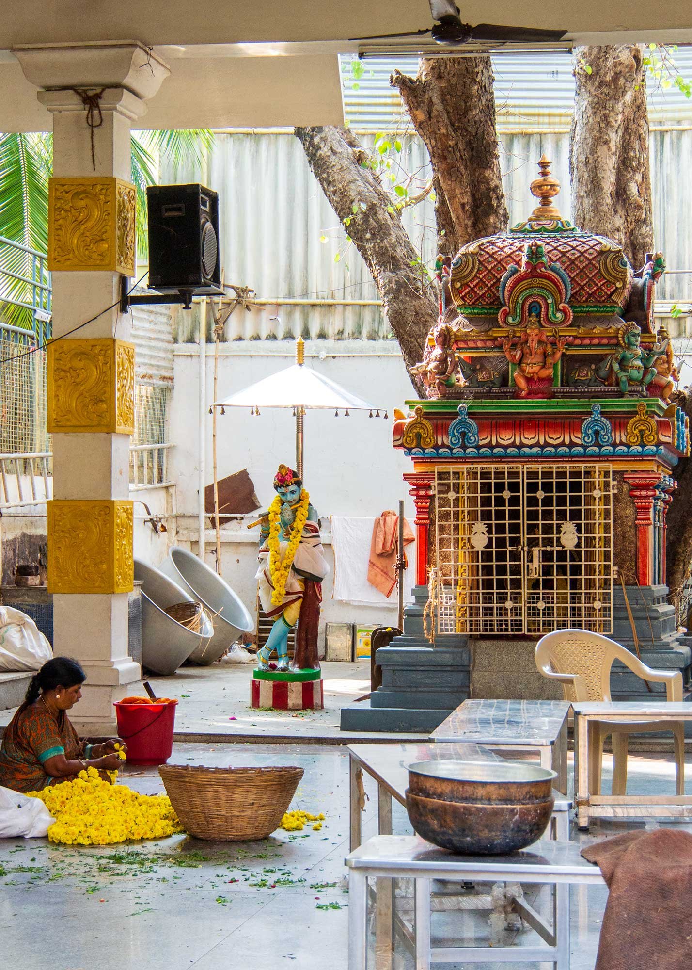 Krishna shrine in Chennai, India