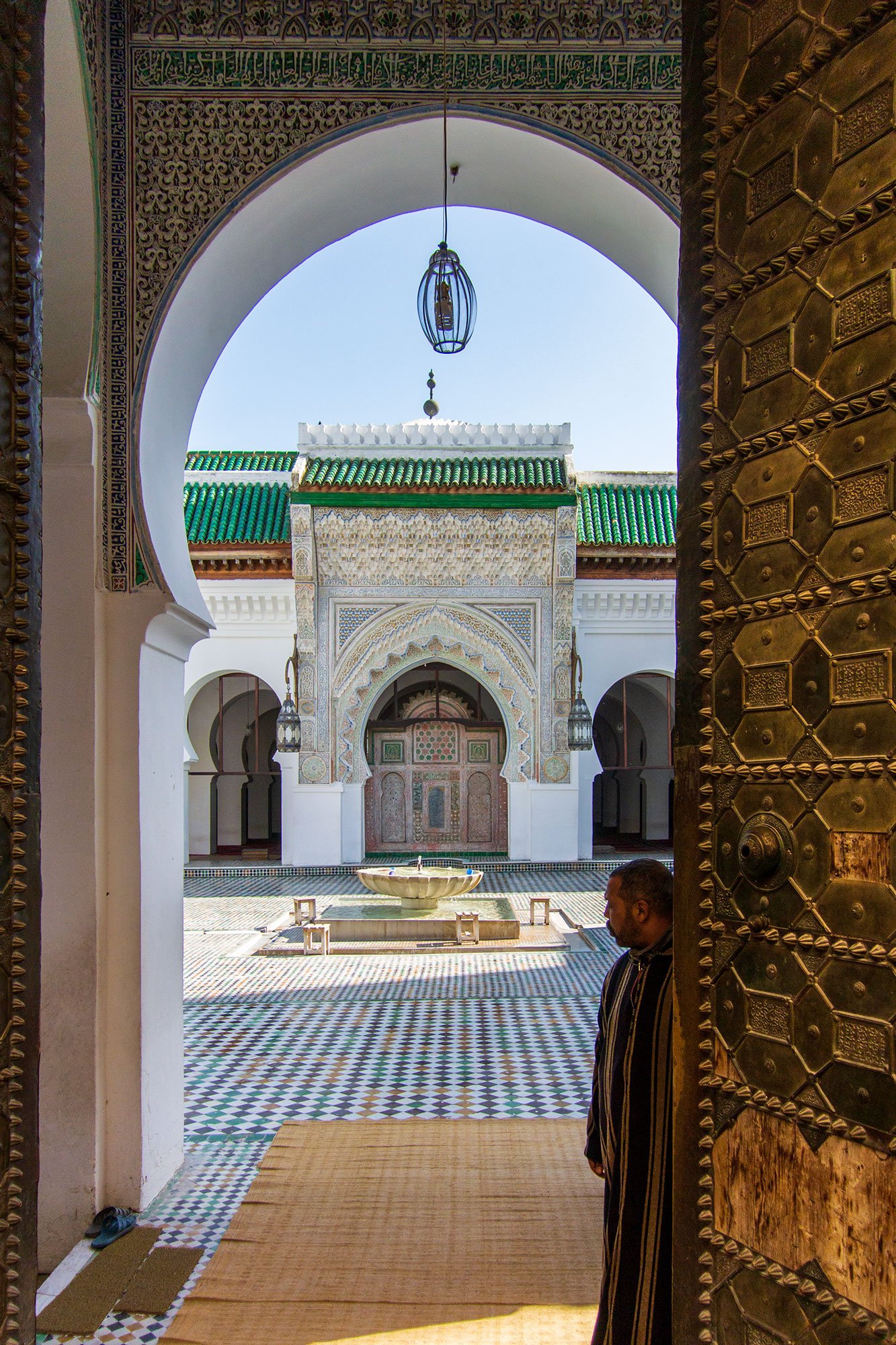 A peak into one of the world's oldest universities, in Fez, Morocco.
