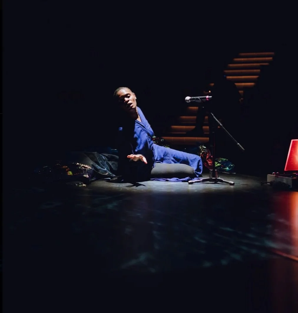 On April 29, from 7:30&ndash;9PM, the Yale Schwarzman Center hosts a solo work-in-process presentation of adaku, part 2, sharing elements of the developing work.

Following the presentation, join us for a Q&amp;A with Sweat Variant, moderated by Kath