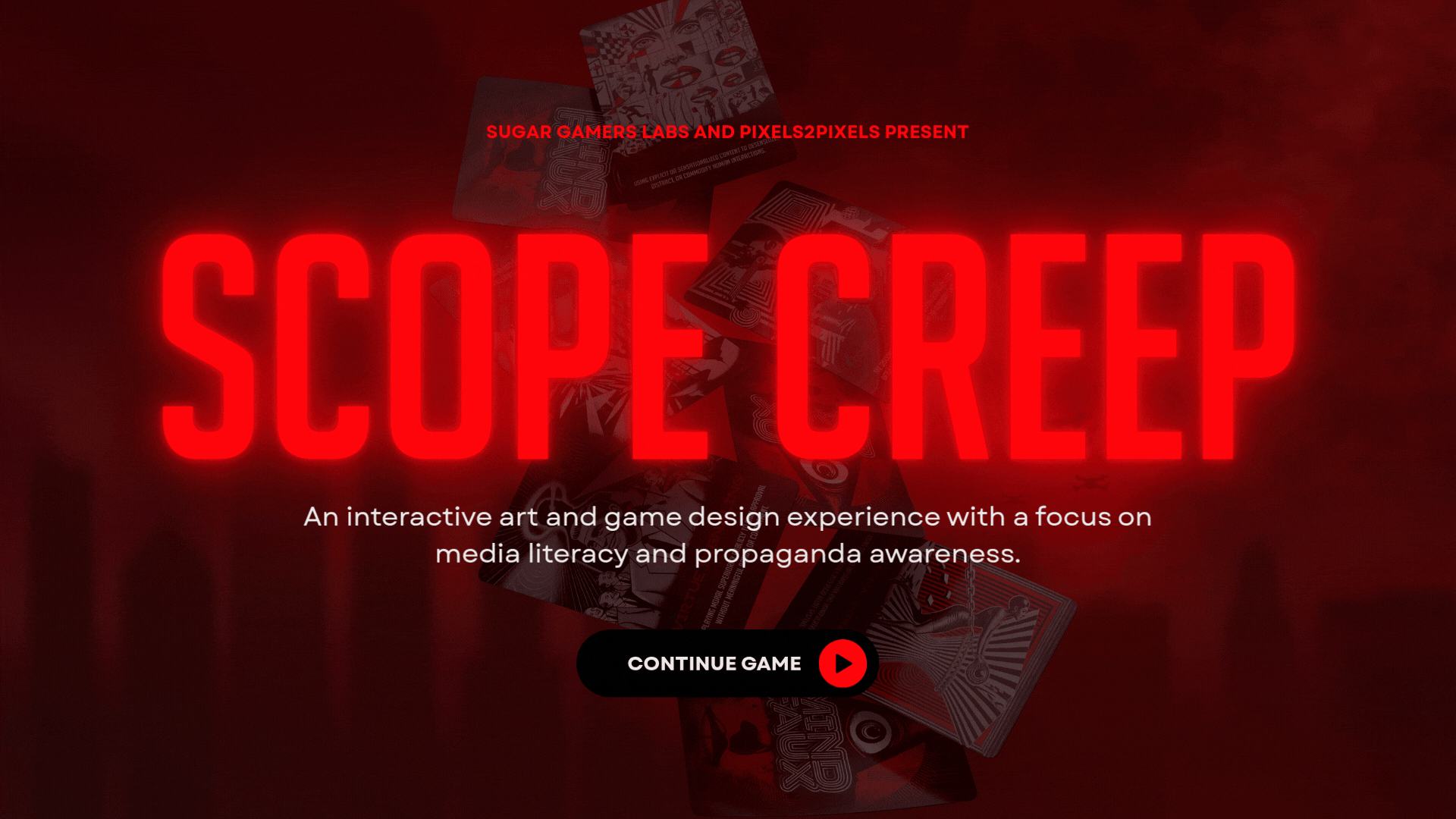 Card game marketing animation