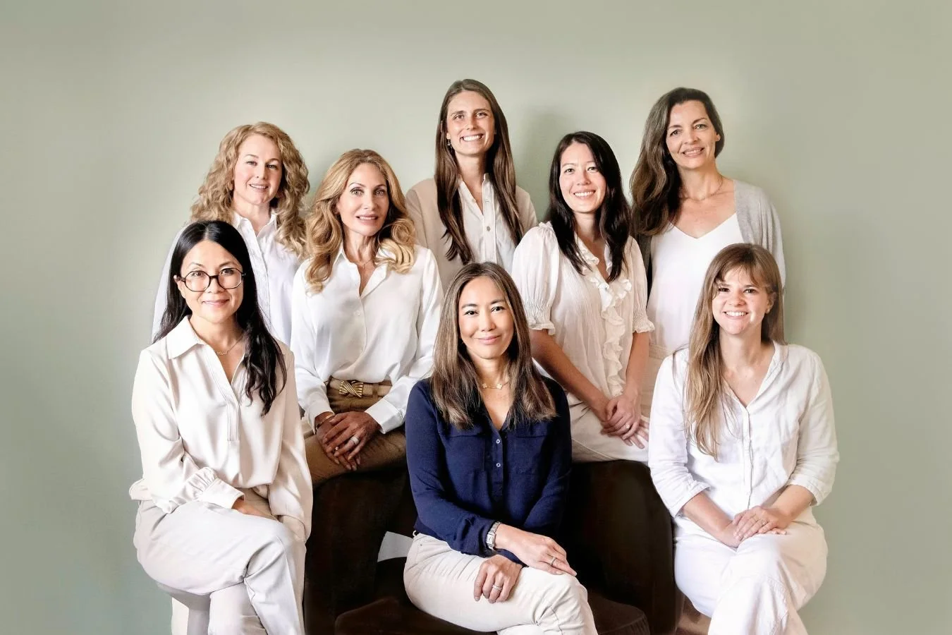 A group of female clinicians working at Lisa Chen & Associates sitting down