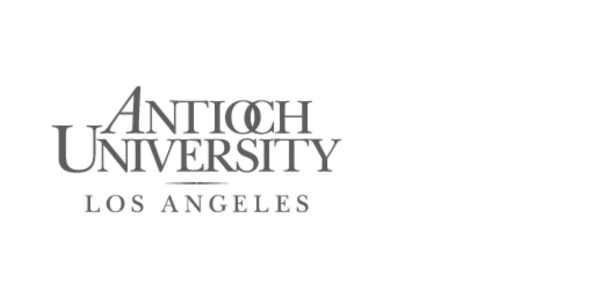Antioch University Los Angeles logo in black and white.