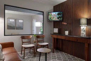 The waiting room at the Lisa Chen & Associates Hermosa Beach office