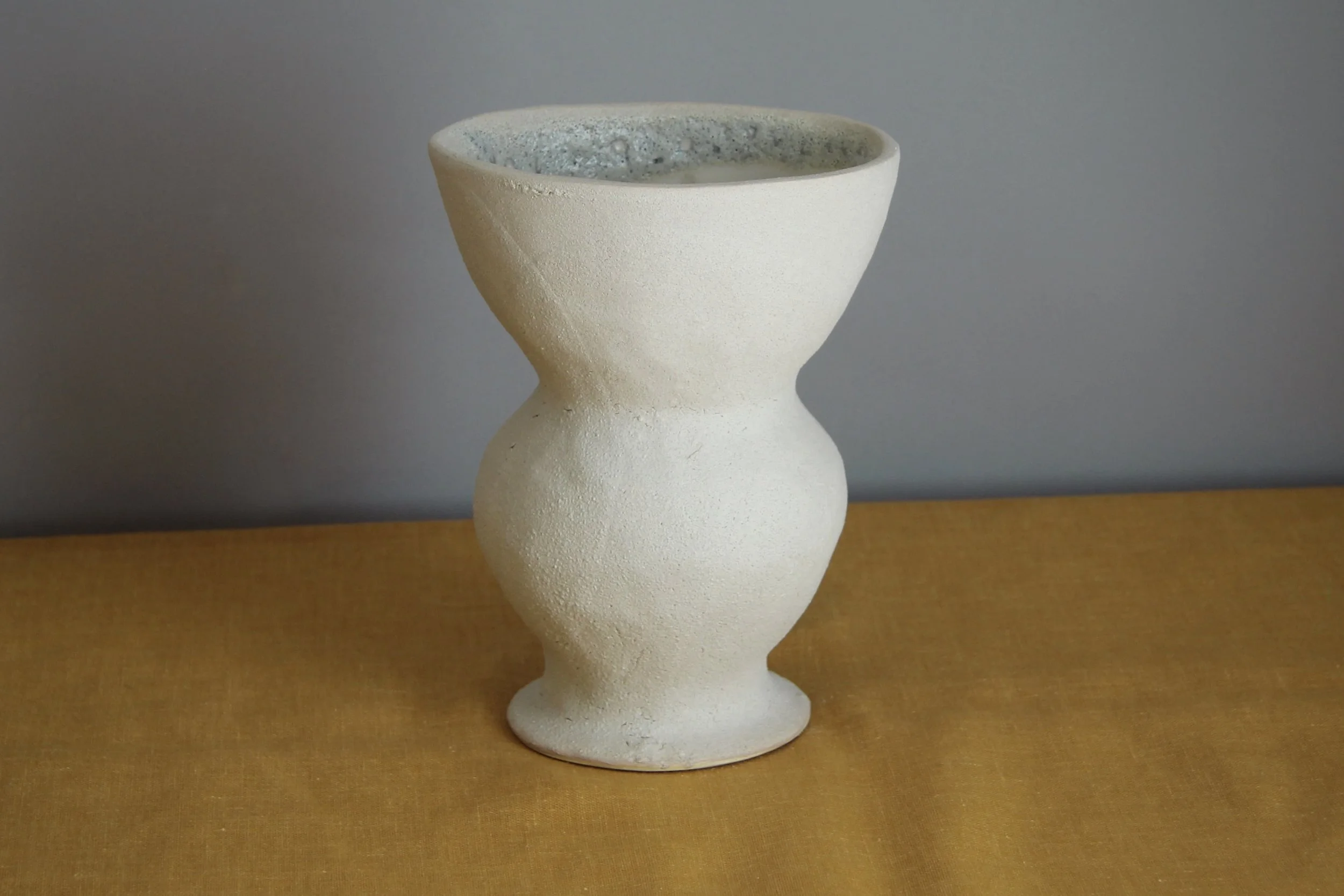 White Sand Vase