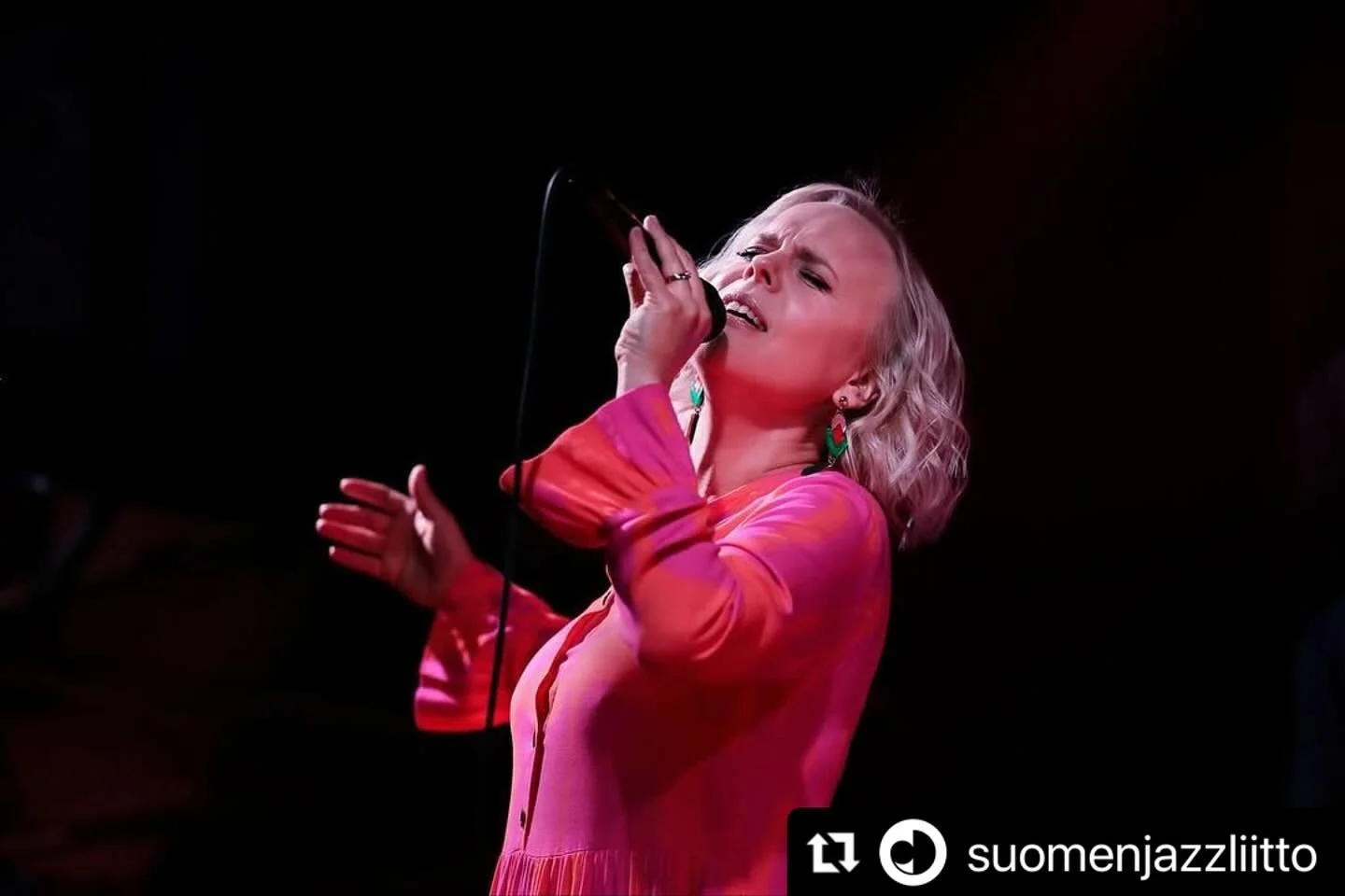 Thank you so much for yesterday! 🩷 And congratulations to all the winners of the evening! 👏

 #Repost @suomenjazzliitto with @use.repost
・・・
Let's return to yesterday's festivities with more photos by Maarit Kytöharju. ✨ Jazzliitto Yrj&ouml