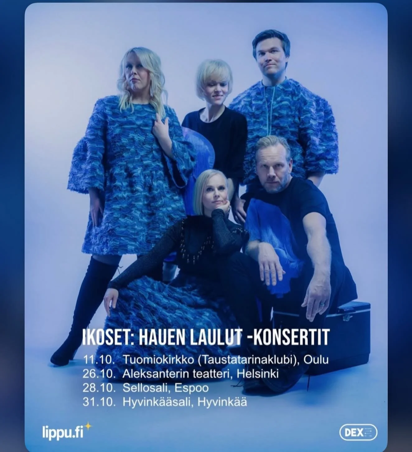 Ilouutisia! Nimitt&auml;in lis&auml;&auml; keikkoja on tulossa syksylle! 😍 

#ikoset #hauenlaulut #konserttikiertue #aarohellaakoski @osmoikonen_official @tuuli_ikonen @heiniikonen @ai__moi @dexviihde