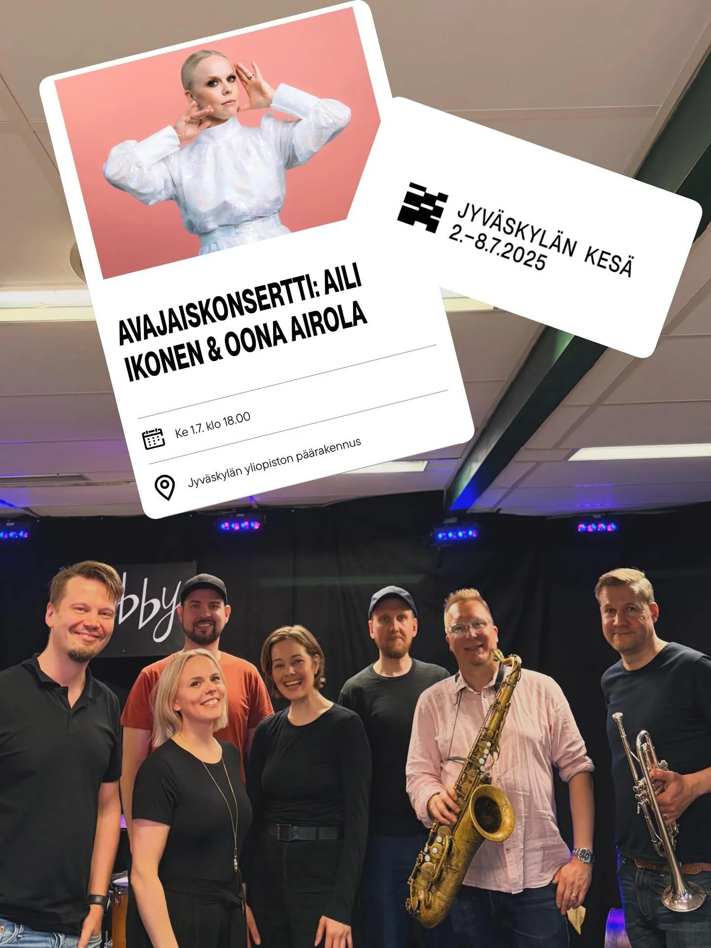 Jyv&auml;skyl&auml;n Kes&auml;, me ollaan valmiina! 
Keskiviikkona 1.7. n&auml;hd&auml;&auml;n! 👏

@jyvaskylankesa #avajaiskonsertti @oonaairola @toivosenjanne @williamsuvanne @tuomasjt @pellinenmikko @raitalamusic