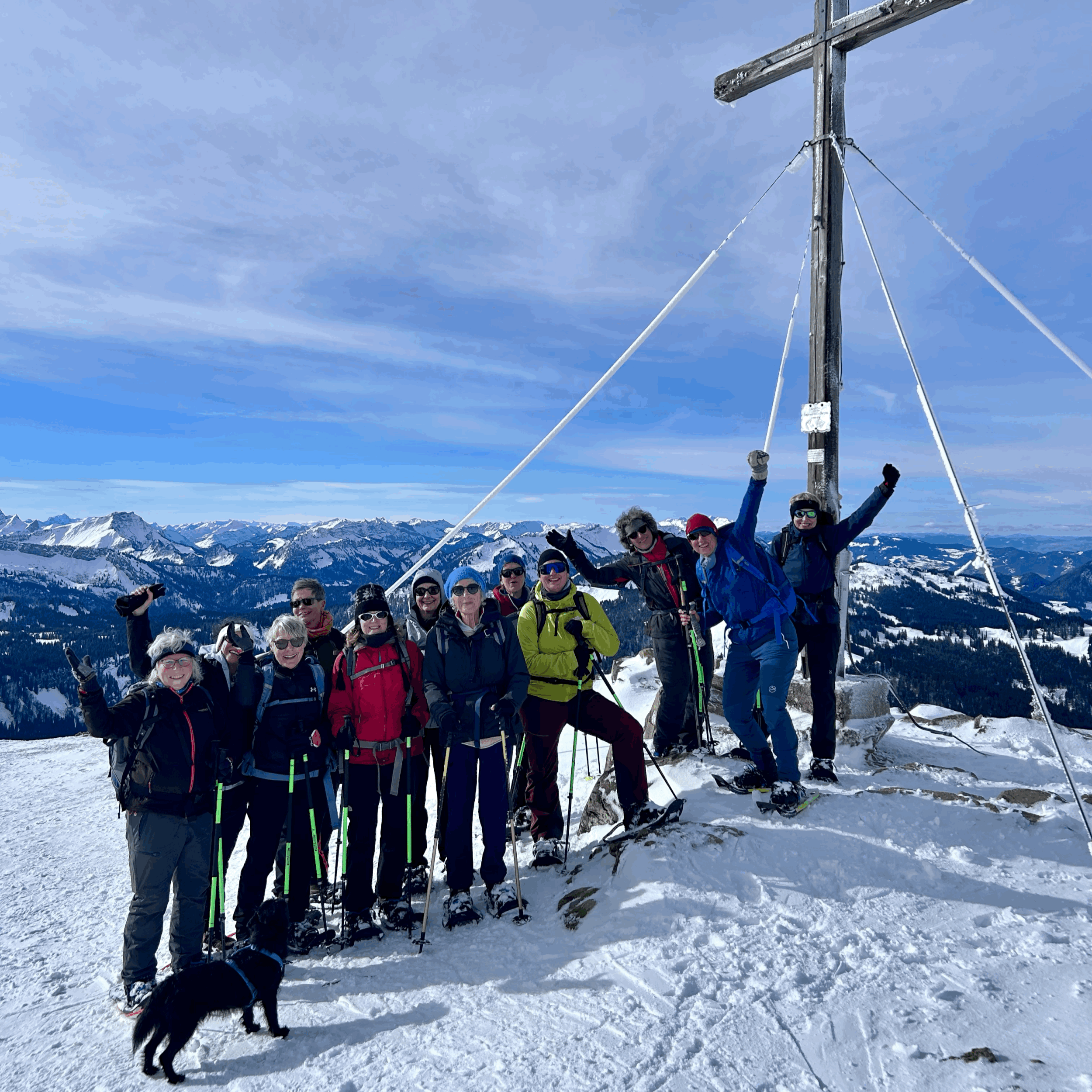 Geführte Schneeschuhrundtour für Einsteiger:innen